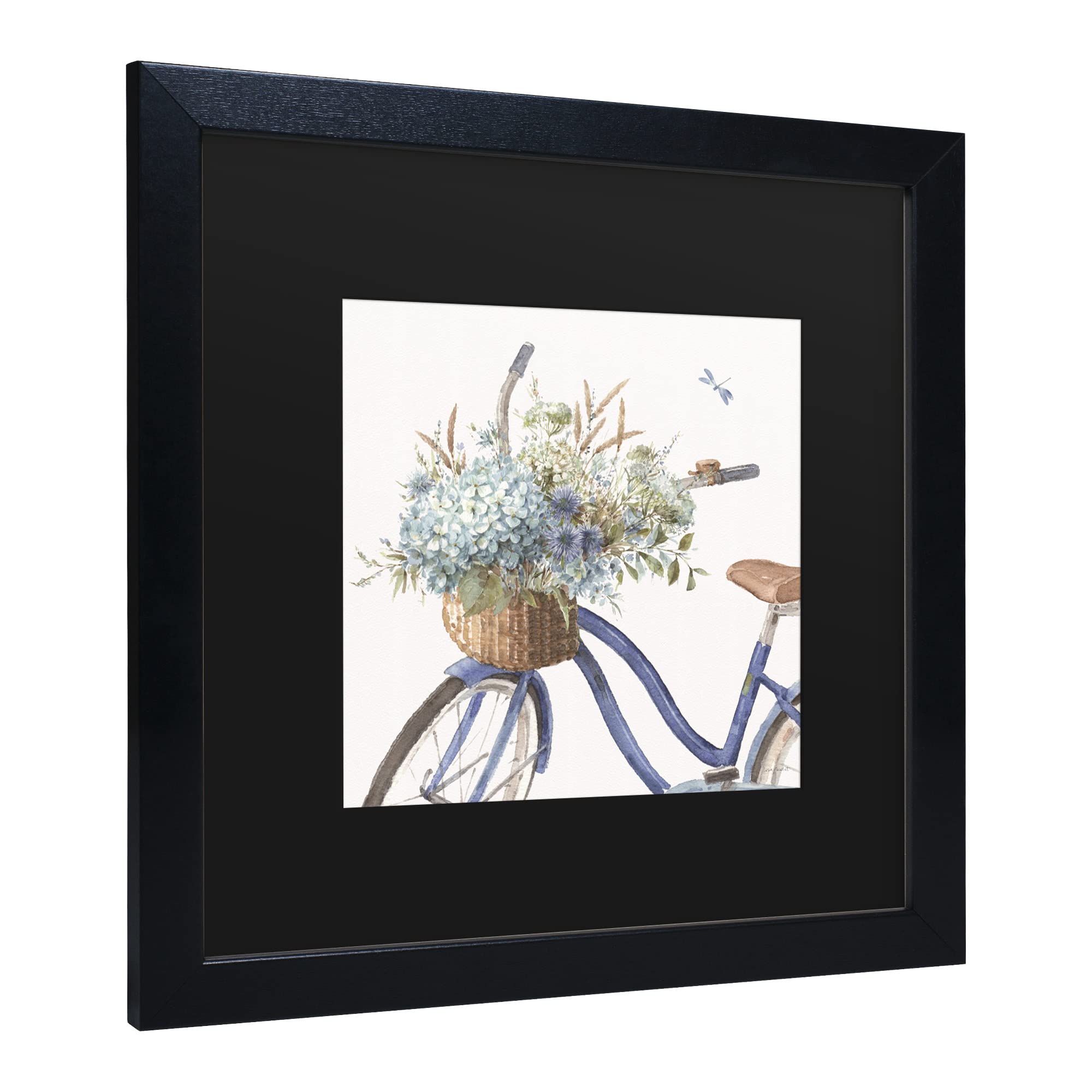 Lisa Audit Bohemian Blue 08 Square Canvas Wall Art Print - Modern Abstract Painting for Living Room, Bedroom & Office Decor