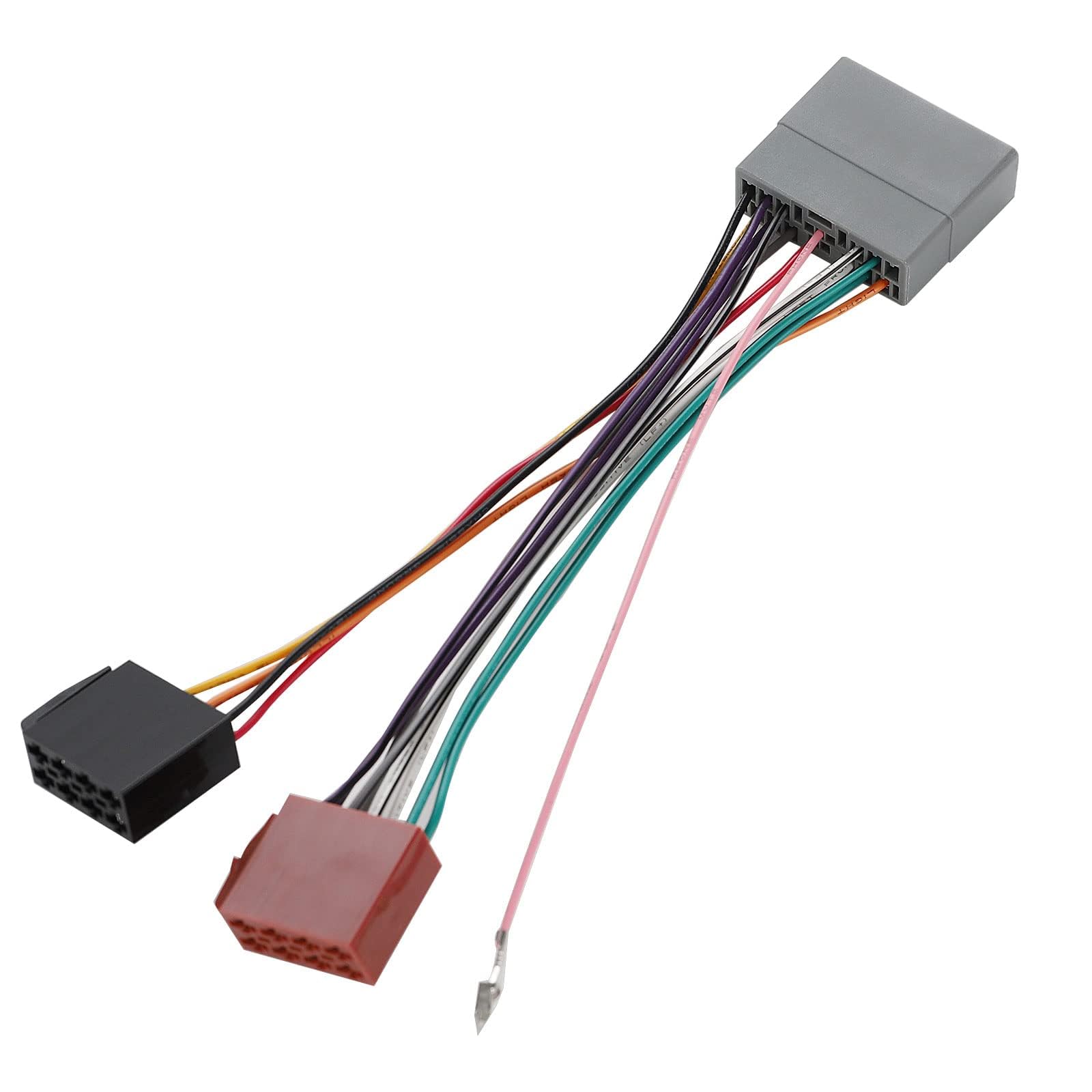 RED WOLF 16-Pin ISO Car Radio Stereo Wiring Harness Adapter - Compatible with Honda Civic, CRV 2006-2011 & Acura 1996-2001 - Aftermarket Radio Installation Cable Connector Plug for Easy DIY Car Audio Upgrade