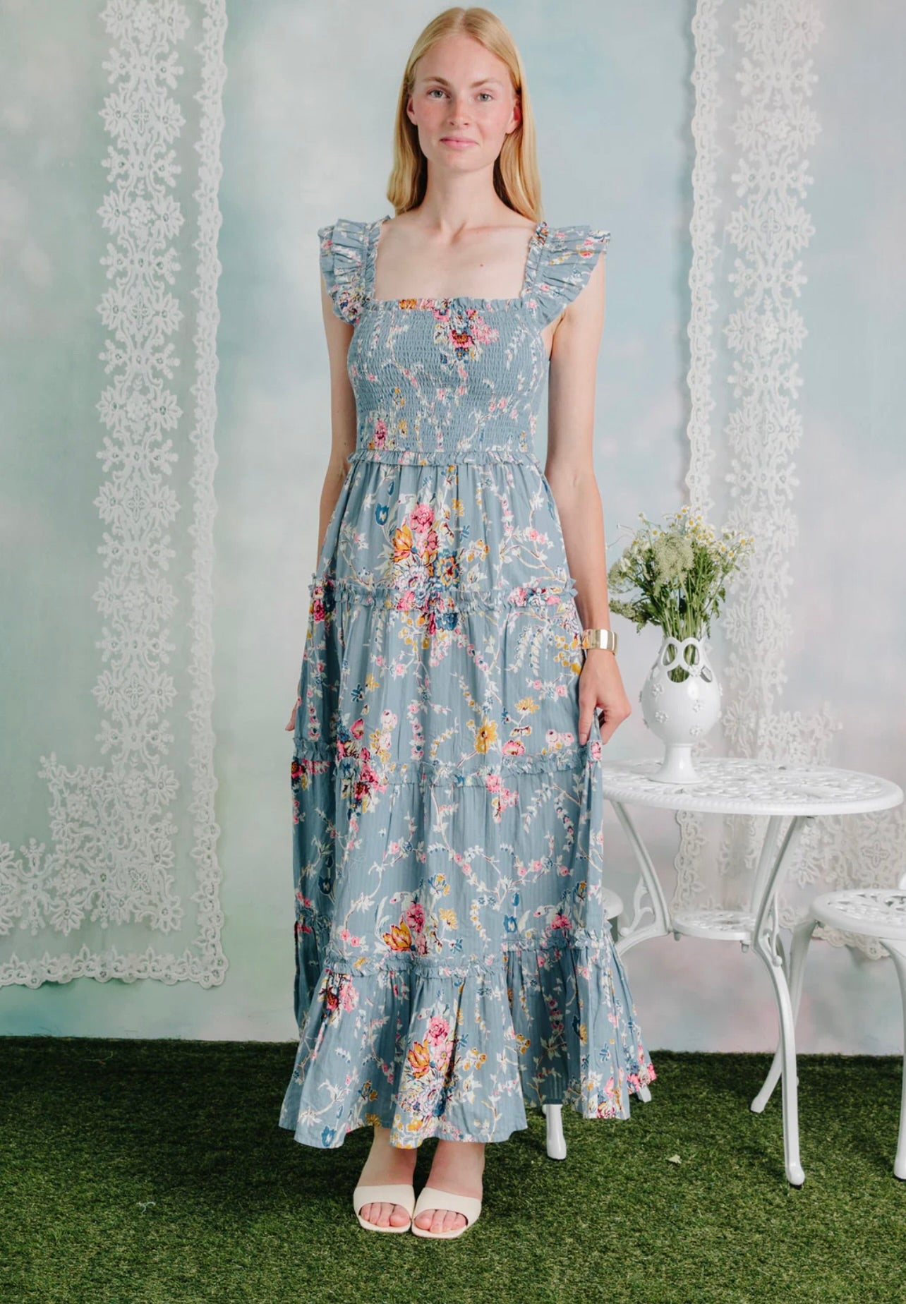 Elegant Gaya Dress for Women - Stylish Floral Print Maxi Dress for Summer, Beach, Party & Casual Wear