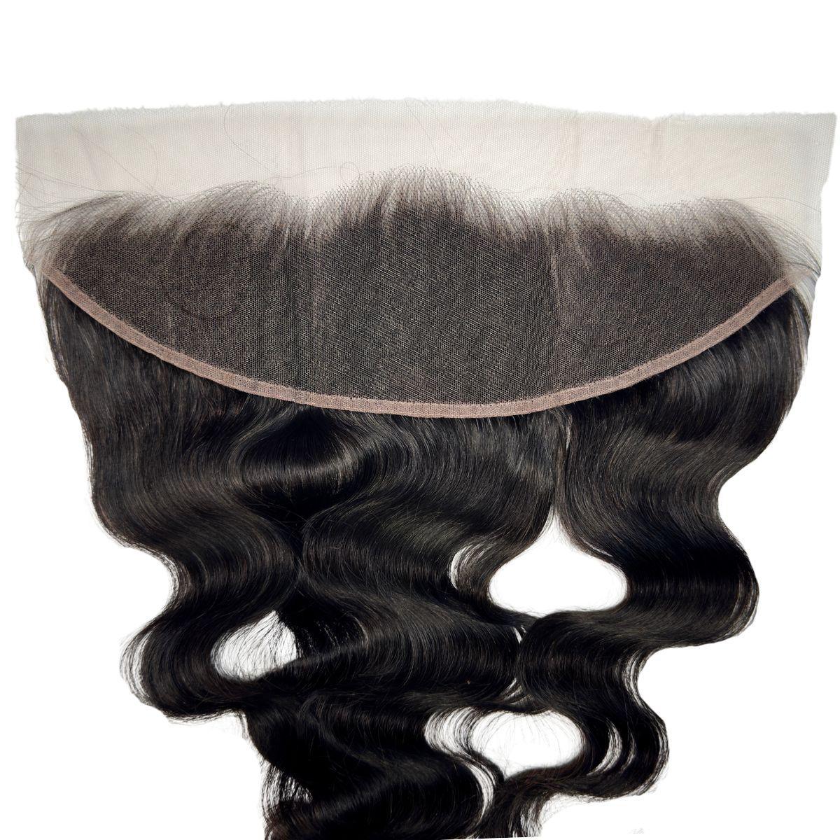 Jet Black 13x4 HD Lace Human Hair Frontal - Natural Body Wave Hairline for Flawless Look | Perfect for Daily Wear, Special Occasions & Protective Styling