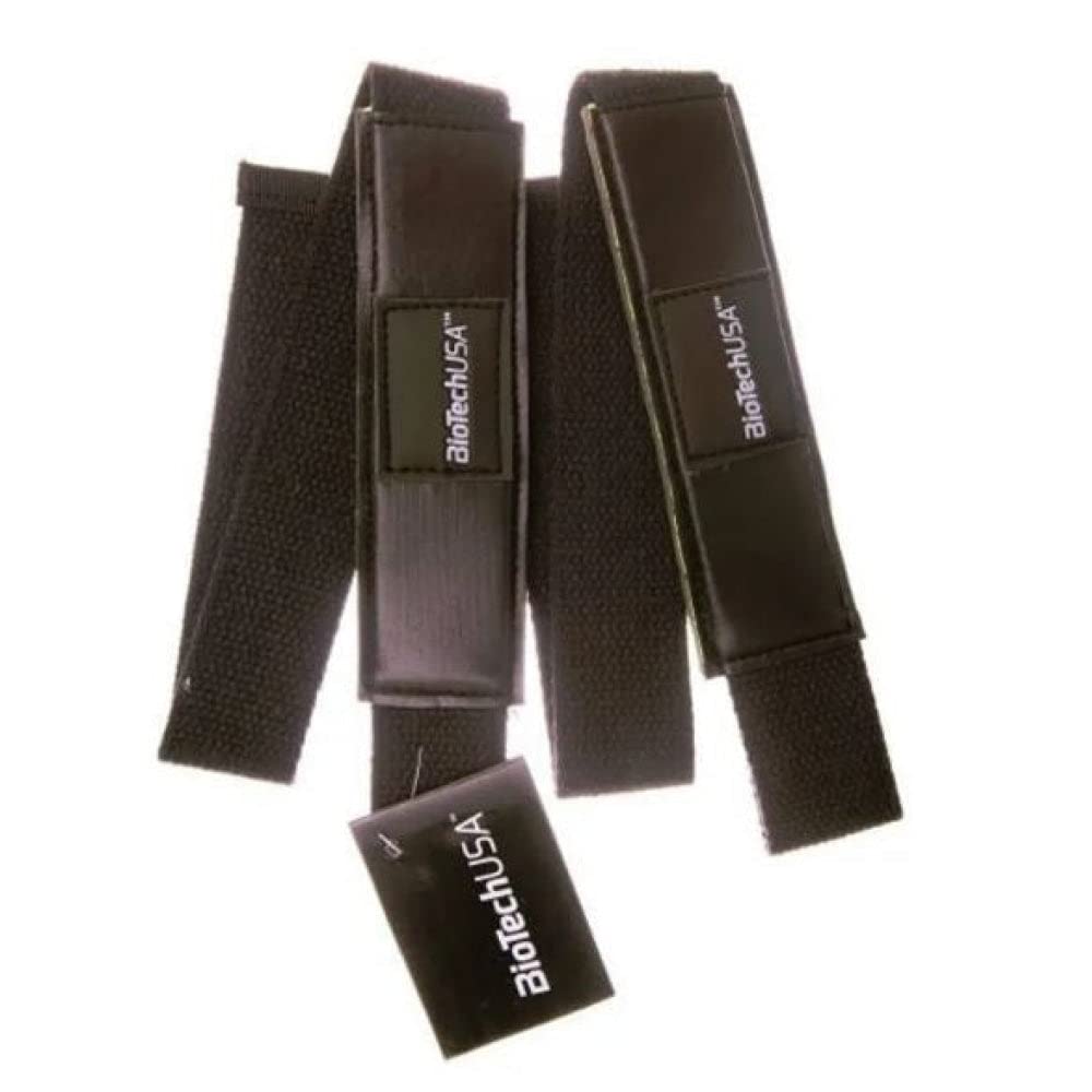 BioTechUSA Clinton Wrist Bands for Weightlifting & CrossFit - Black Fitness Wrist Support for Gym Training & Workout Accessories