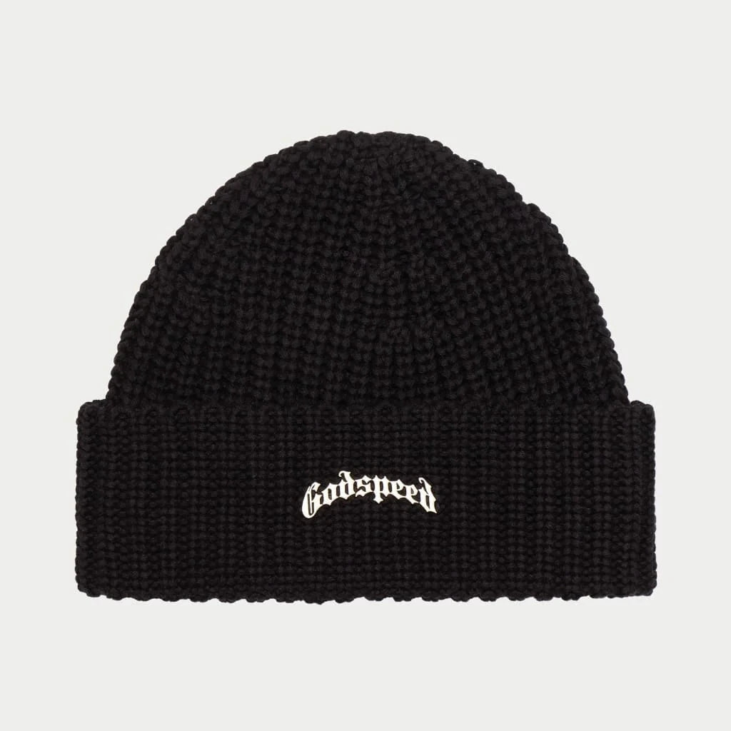 GODSPEED OG Logo Emblem Beanie Hat - Winter Skull Cap for Men & Women - Streetwear Fashion Accessory for Cold Weather, Outdoor Sports & Casual Style