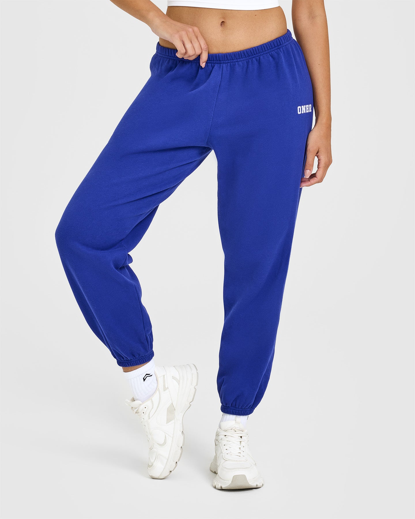 Premium Mid-Weight Jogger Pants for Men & Women - Comfortable Space Blue Athletic Sweatpants for Running, Yoga & Lounge Wear
