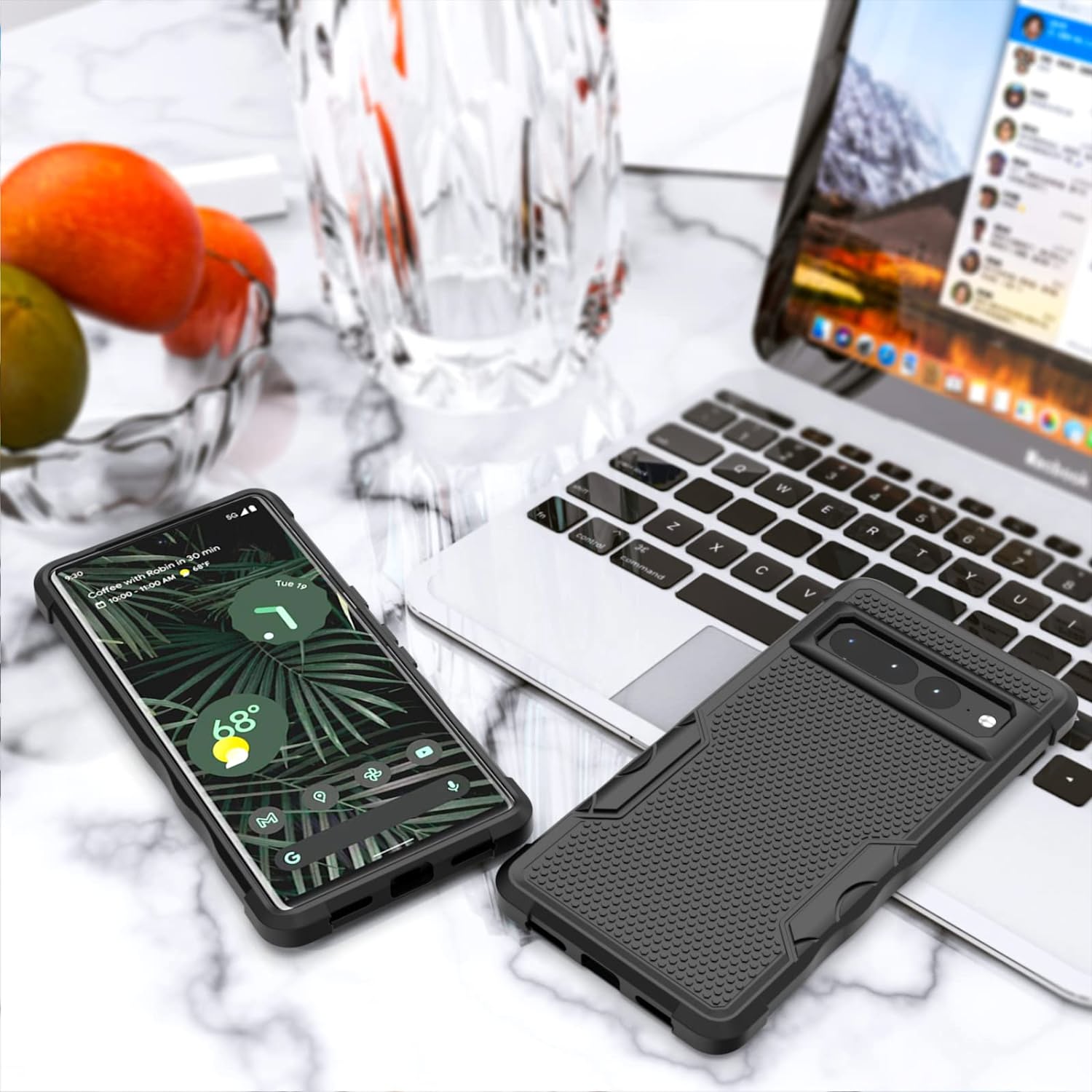 Google Pixel 7 Pro Case - Shockproof, Anti-Slip Protective Phone Cover (Black) - Perfect for Outdoor Activities, Travel & Daily Protection