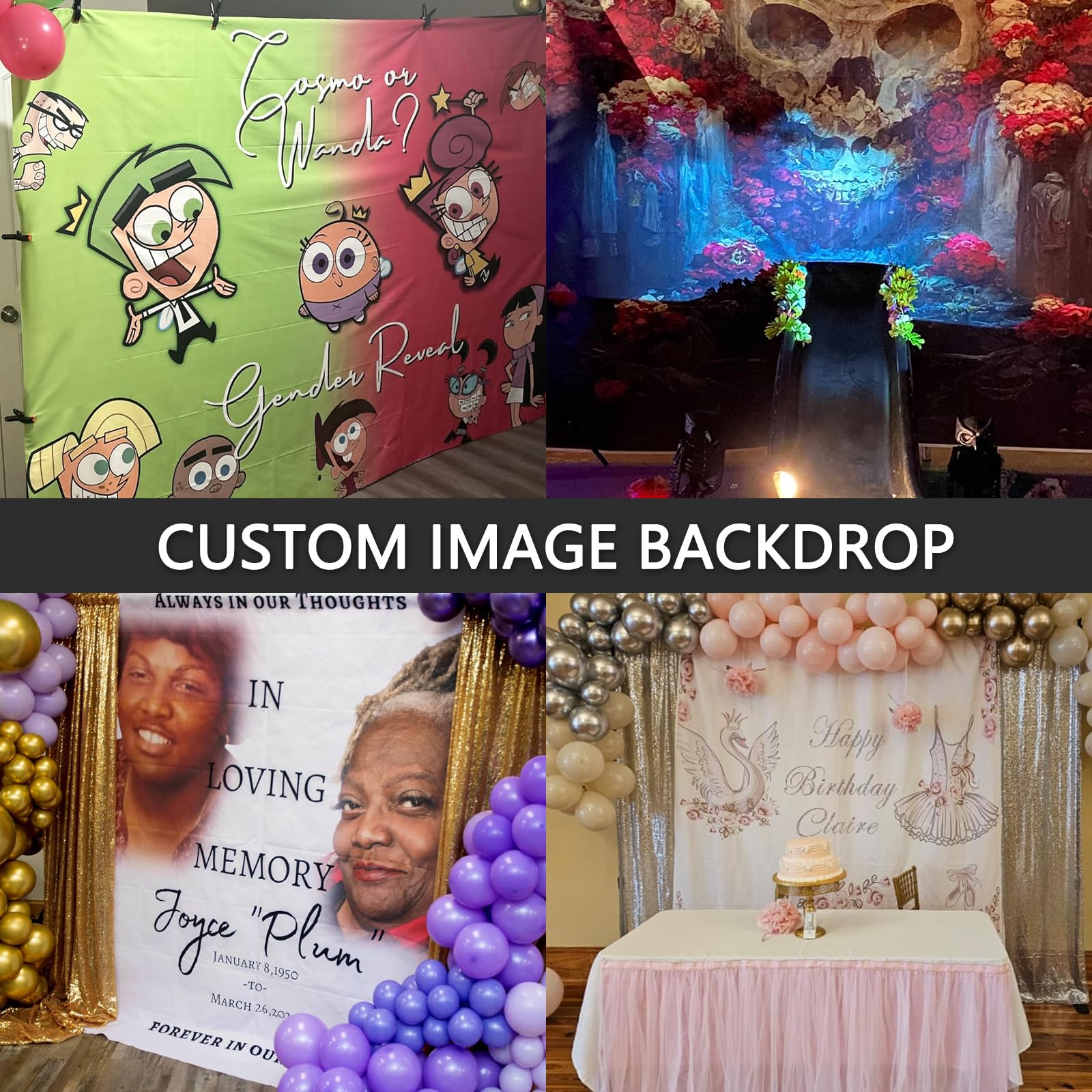 Custom Photo Backdrop 10x7ft - Personalized Baby Shower, Birthday & Wedding Decor | Upload Your Design for Polyester/Vinyl Photography Background | Perfect for Party Decorations, Social Media Photos & Event Displays