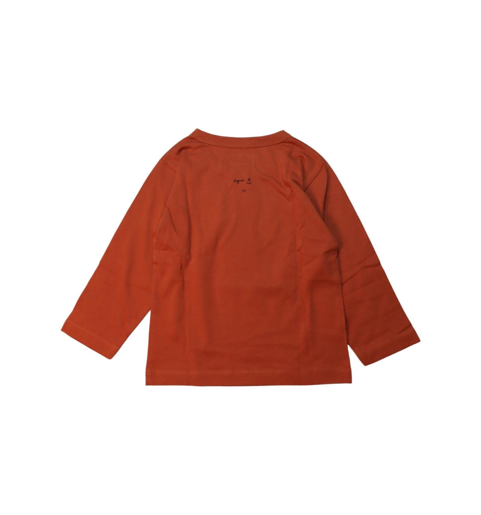 Agnes b. Long Sleeve Cotton T-Shirt for Toddlers - Soft & Comfortable 4T Kids Top for Everyday Wear & Playtime