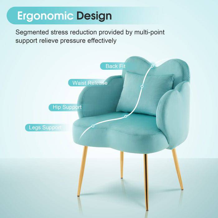 Professional Cotton Candy Manicure Chair for Salon & Spa - Ergonomic Nail Salon Stool with Adjustable Height - Perfect for Pedicures, Manicures, and Beauty Treatments