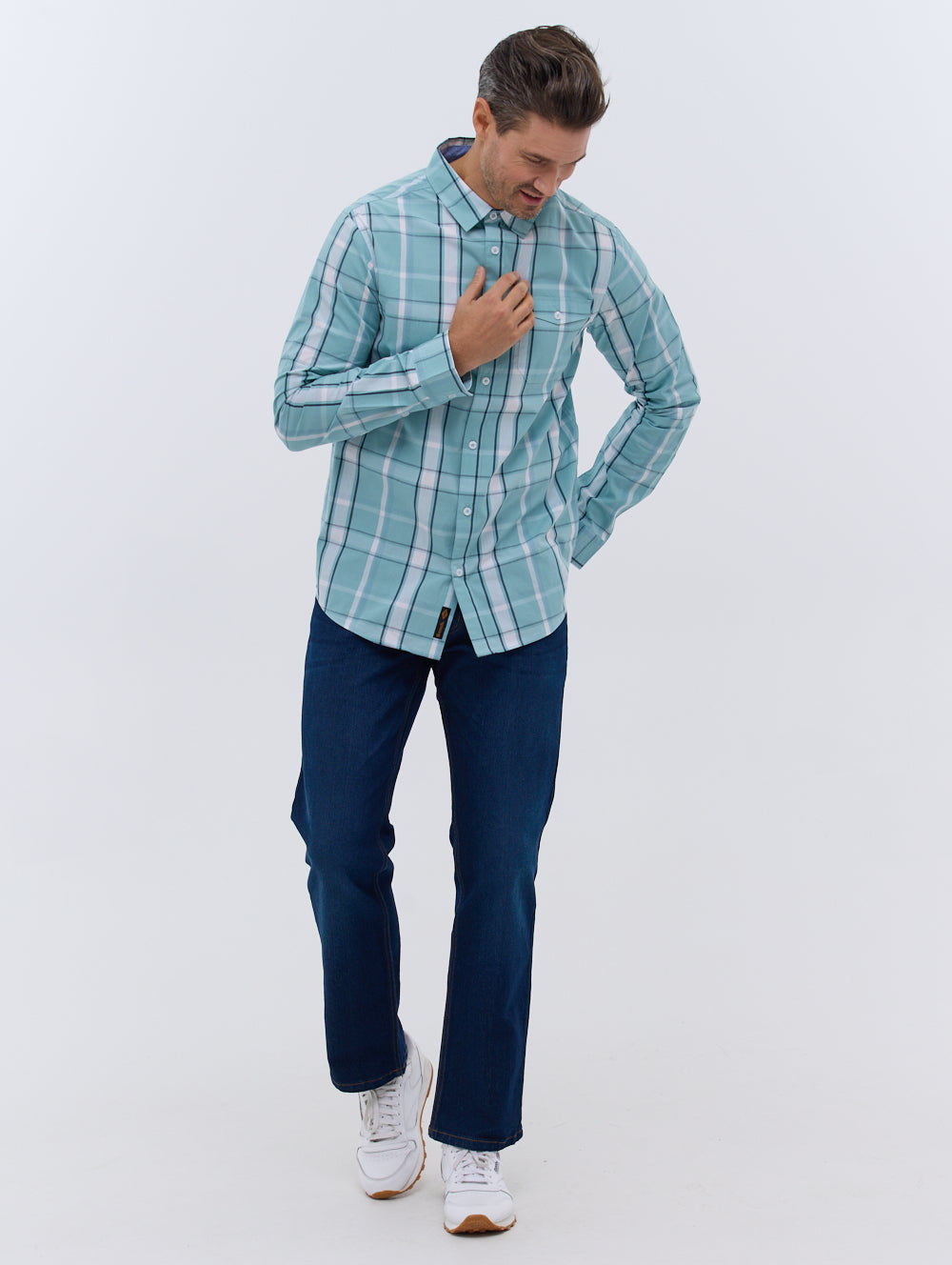 Gambi Men's Long Sleeve Checkered Flannel Shirt - Casual Plaid Button Down for Fall & Winter - Perfect for Outdoor Activities, Camping and Layered Looks