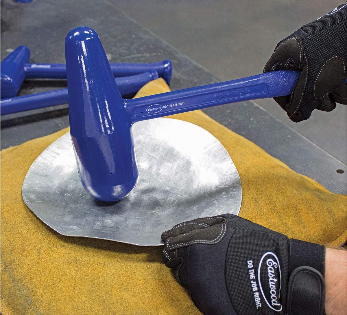 Eastwood 48 Oz. Bossing Dead Blow Hammer - Tear-Drop Shaping & Forming Mallet for Metalworking, Auto Body Repair & DIY Projects