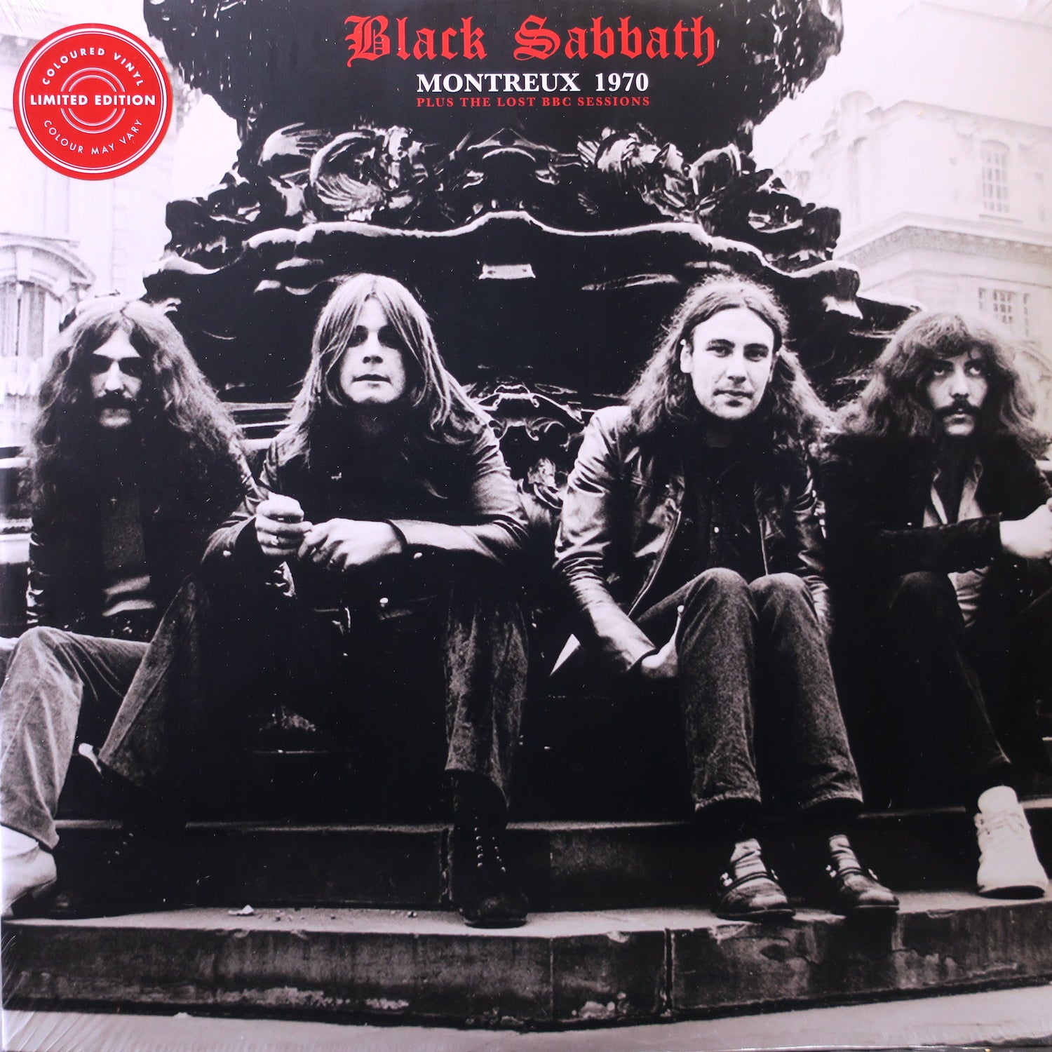 BLACK SABBATH 'Live At Montreux 1970' Limited Edition Clear/Red Vinyl 2LP Record - Collectible Music Album for Vinyl Enthusiasts & Rock Fans, Perfect for Home Listening & Music Collections