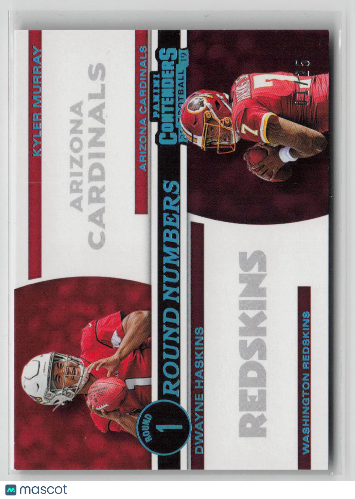 2019 Panini Contenders Football Rookie Cards - Kyler Murray & Dwayne Haskins Blue Parallel 01/25 #RN MH - NFL Collectibles for Trading, Display & Investment