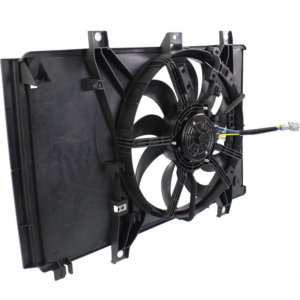 2016 Scion iA Radiator Fan Assembly Replacement - Single Fan Compatible with Sedan & Hatchback Models - Fits Part Numbers TO3115190 & 16360WB001 - Perfect for Engine Cooling System Repairs and Maintenance