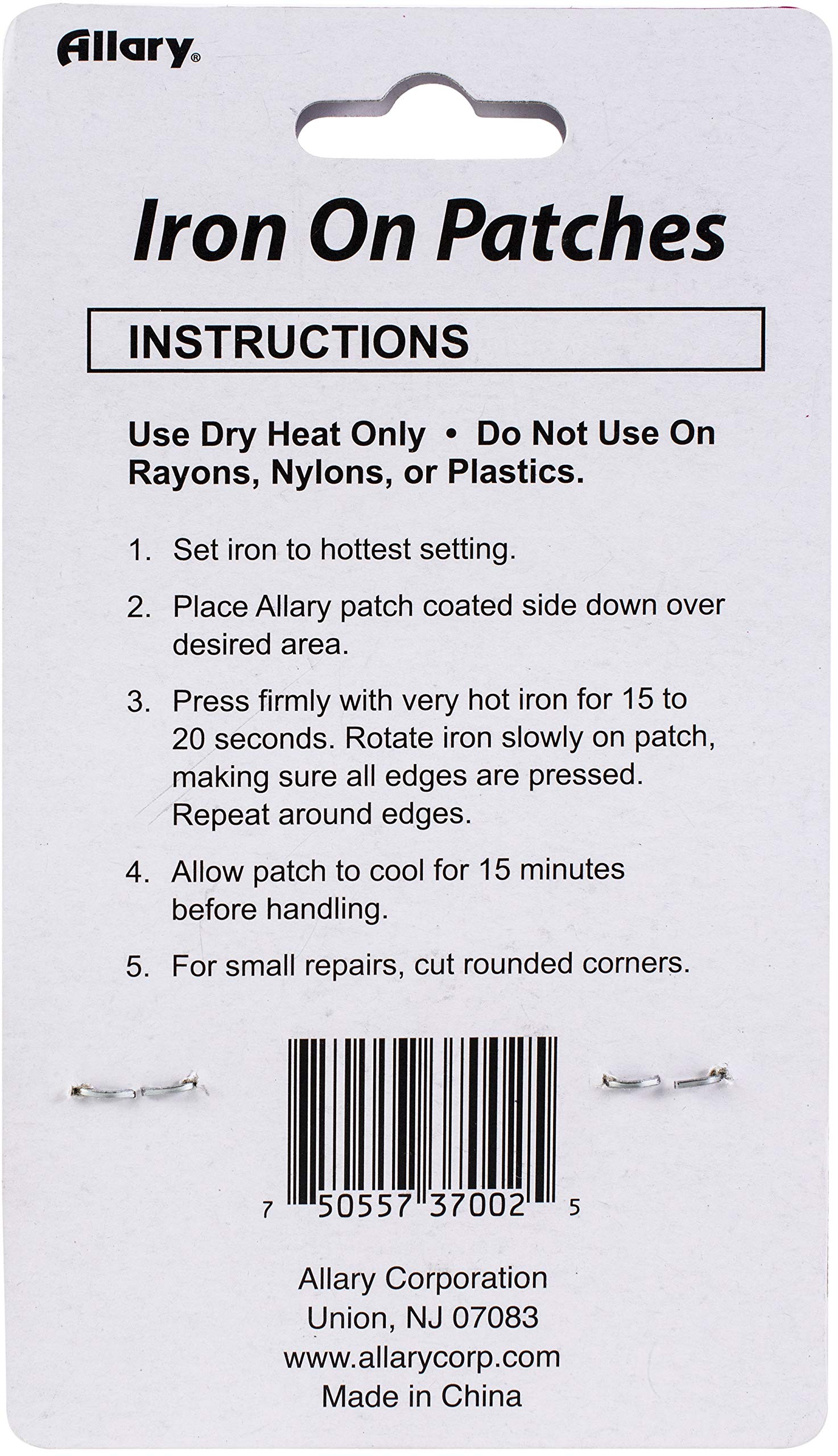 Allary Iron On Patches for Clothes - 10 Pack Multi-Color Fabric Repair Patches (Model #370-02) - Perfect for Jeans, Jackets, Backpacks & DIY Crafts