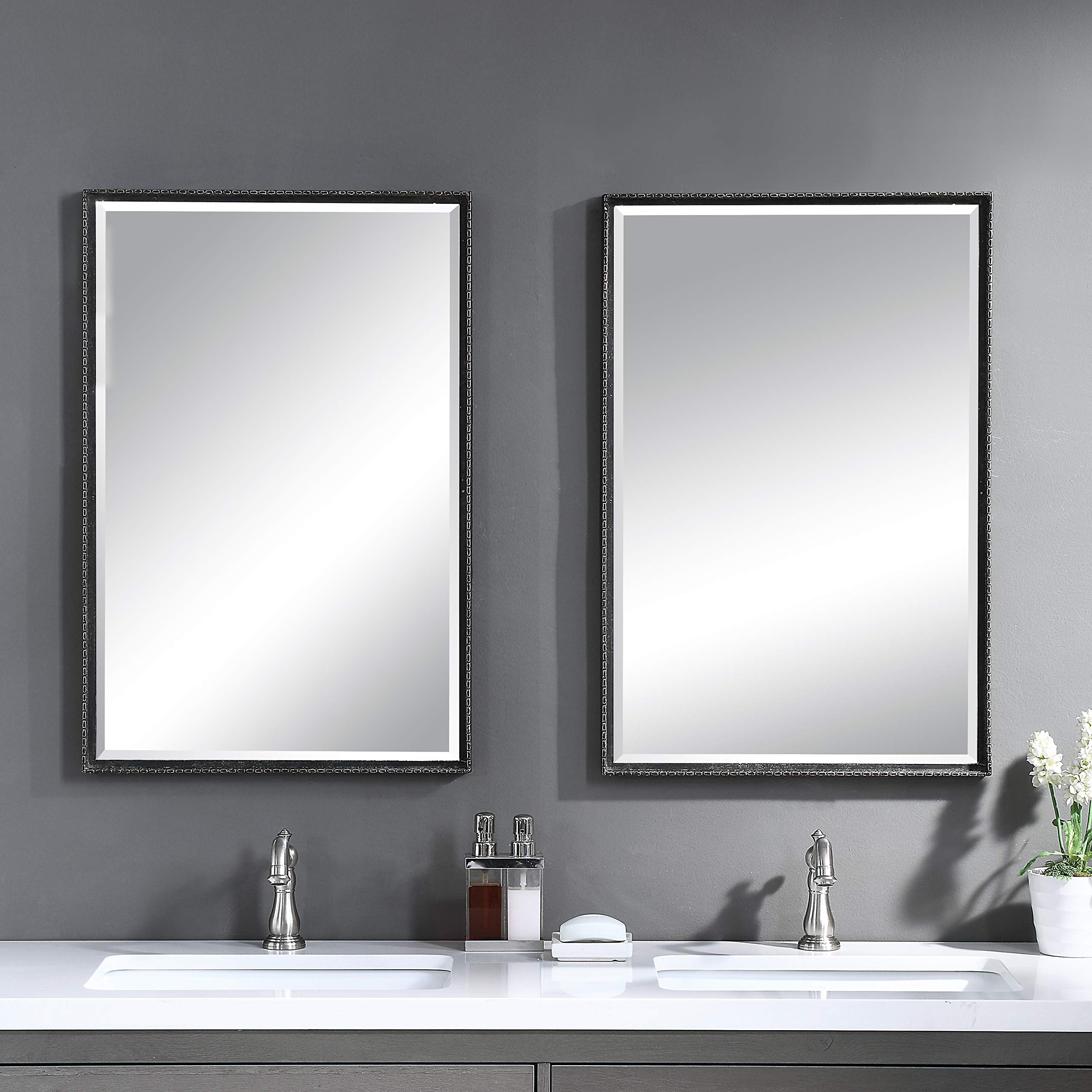 Callan Iron Vanity Mirror with Adjustable Tilt - Elegant Bathroom & Dressing Table Mirror for Makeup, Shaving & Home Decor