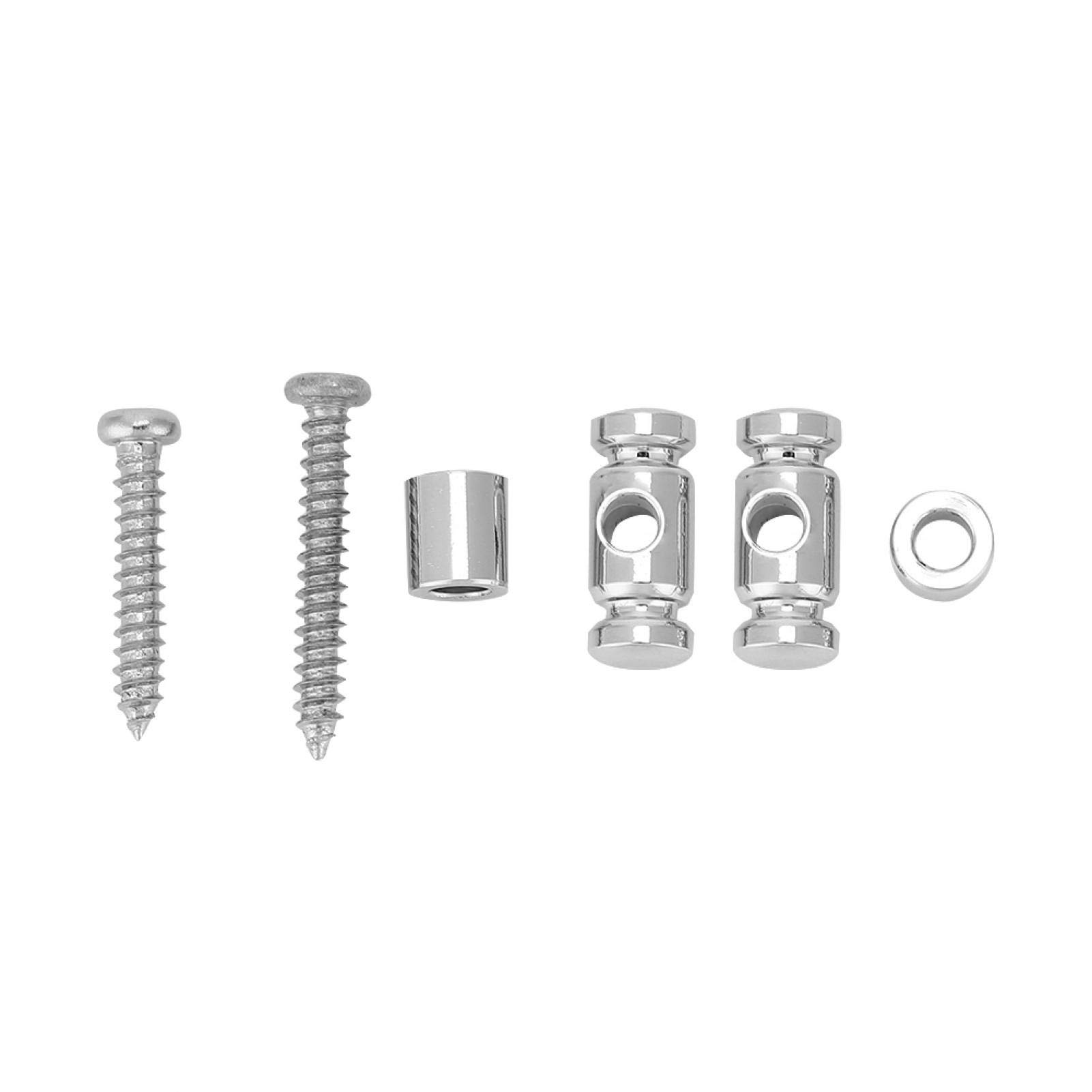 Premium Silver Electric Guitar String Retainer - Heavy Duty Metal String Guide for Guitar Bridge - Perfect for Rock, Metal & Blues Performances