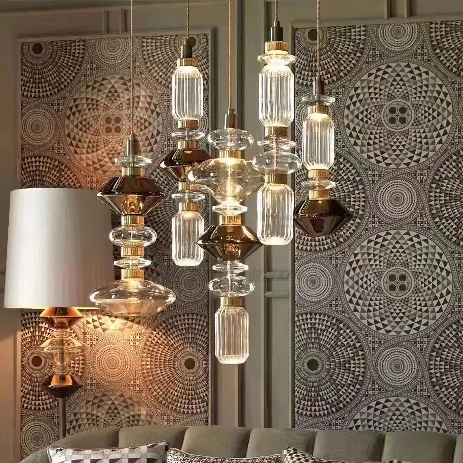 Elegant Ballet Pendant Light - Modern Crystal Glass Ceiling Lamp for Living Room, Bedroom & Dining Room - Perfect for Home Decor and Romantic Ambiance