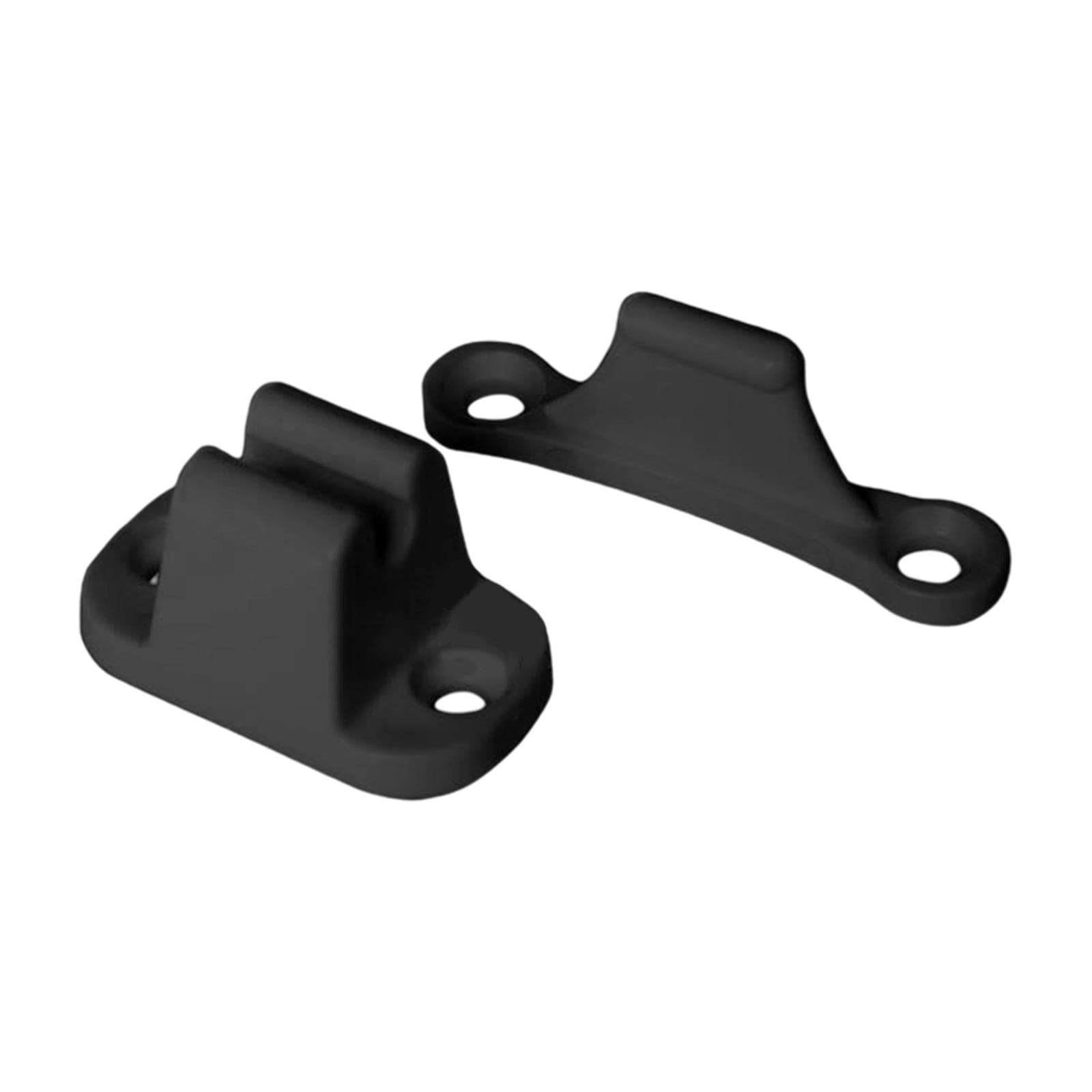 MagiDeal RV Door Retainer Kit - Heavy Duty Nylon Door Stop Clip Holder for Motorhome, Camper, Trailer Accessories - Secure & Stabilize Doors While Traveling (Black)