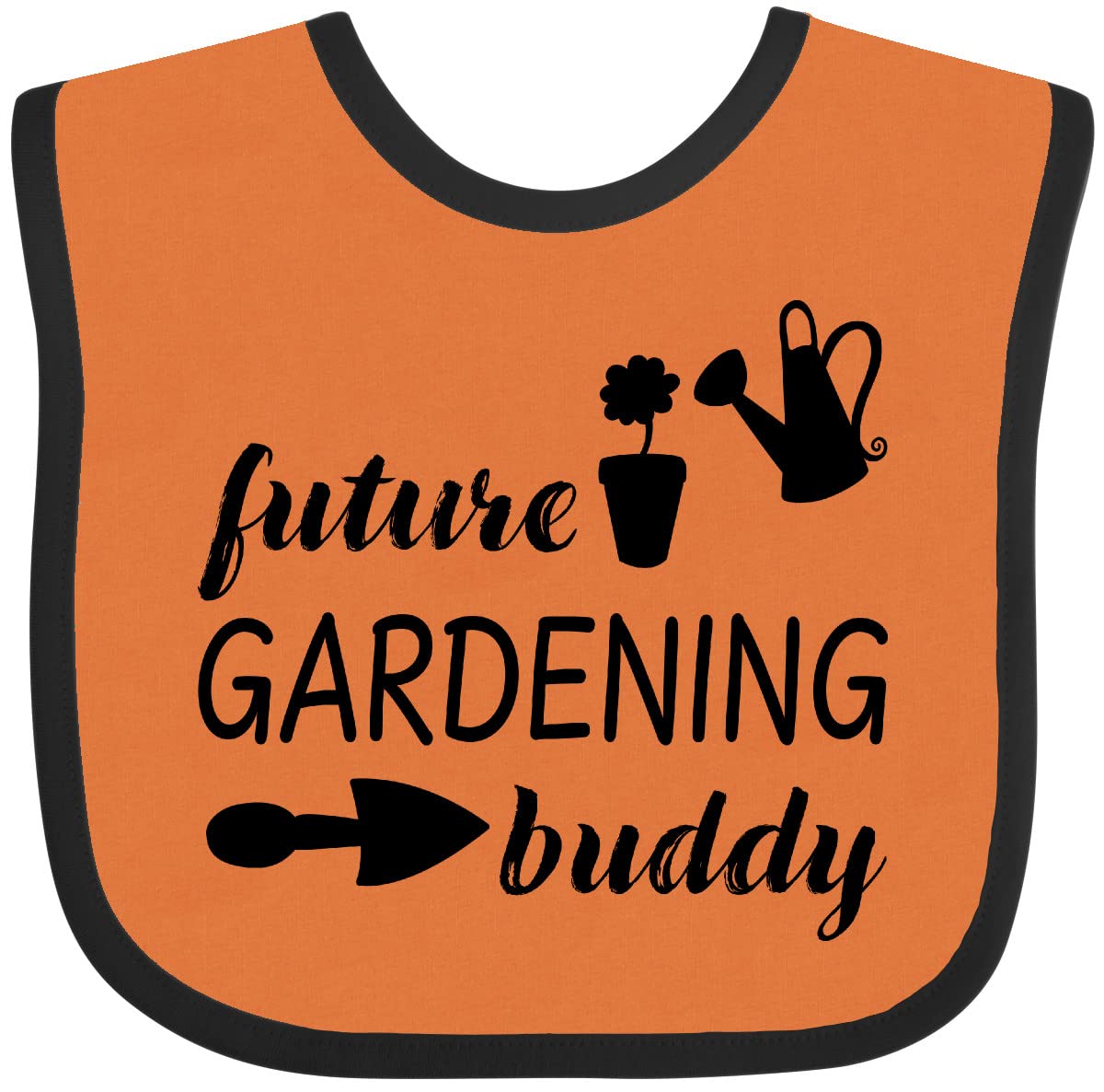 Inktastic Future Gardening Buddy Baby Bib - Adorable & Absorbent for Messy Meals & Playtime - Perfect for Infants & Toddlers in Daycare, Home, or Outdoor Activities