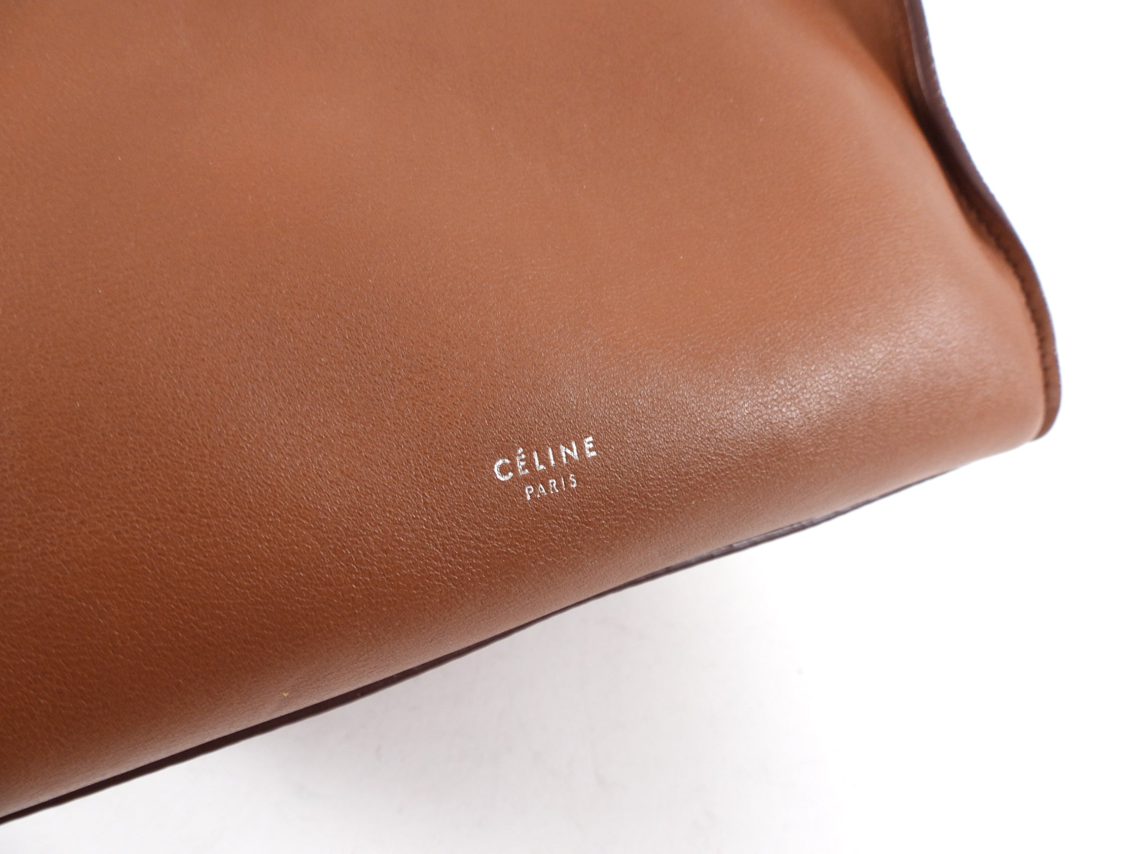 Celine Small Big Bag in Cognac Brown - Two-Way Handbag for Women | Perfect for Work, Travel & Everyday Use