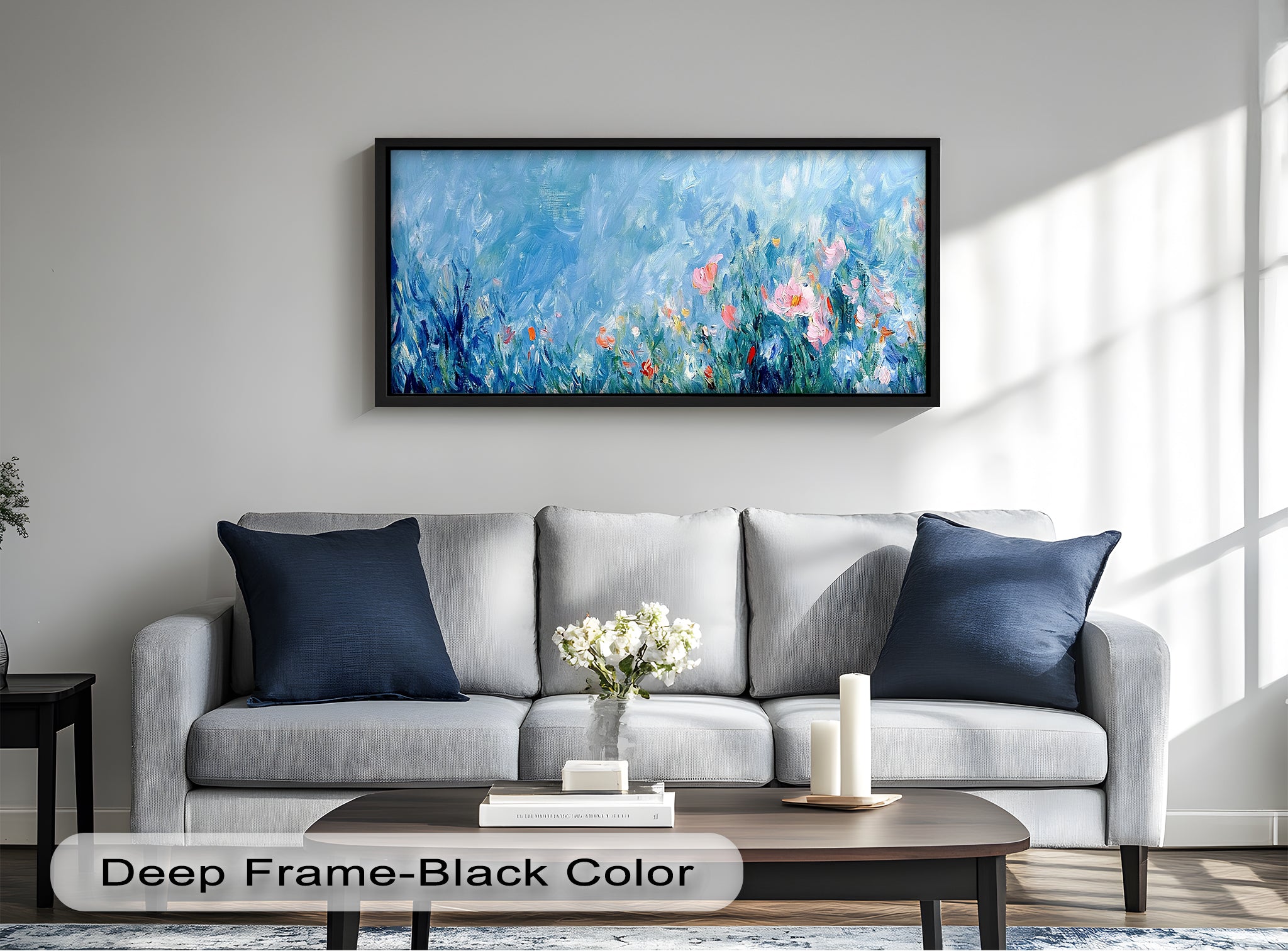 Abstract Floral Impressionist Oil Painting - Handmade Canvas Wall Art for Living Room, Bedroom & Office Decor