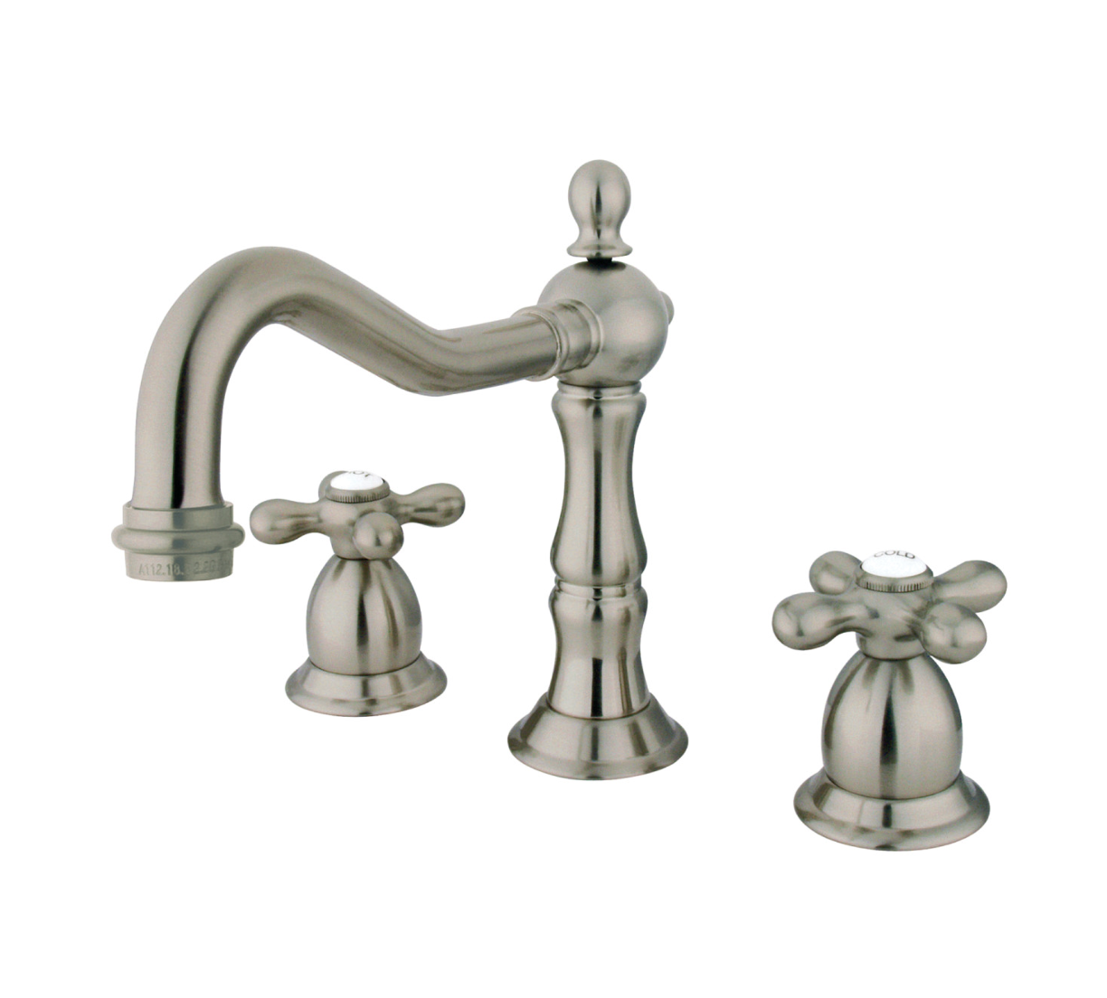Heritage 8 Inch Widespread Bathroom Faucet with Cross Handles - Classic Design for Vanity Sinks, Perfect for Traditional and Modern Bathrooms