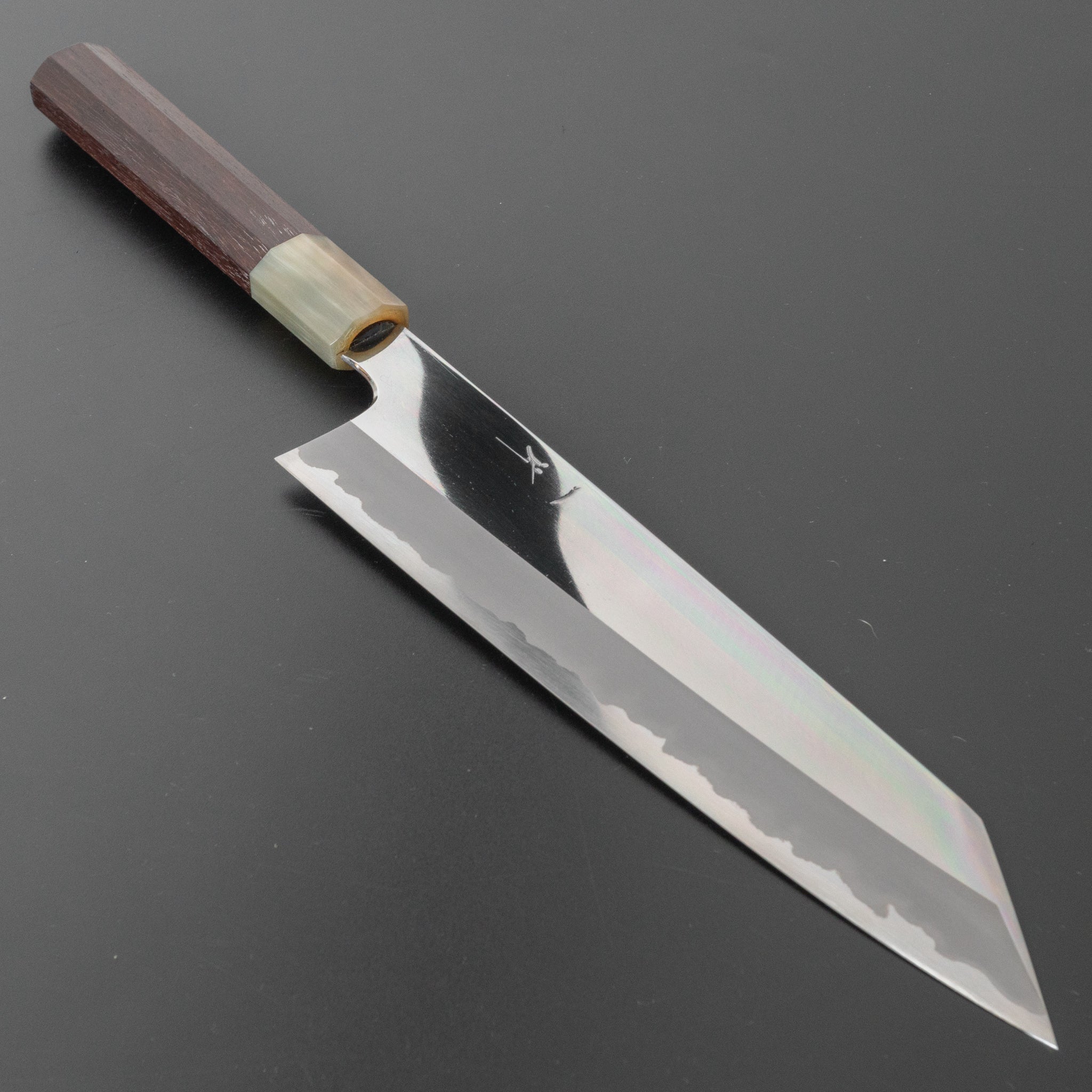Hitohira Togashi White #1 Stainless Clad Kiritsuke Gyuto 240mm Japanese Chef Knife - Taihei Rosewood Handle, Mirror Polished - Perfect for Sushi, Sashimi & Precision Cutting