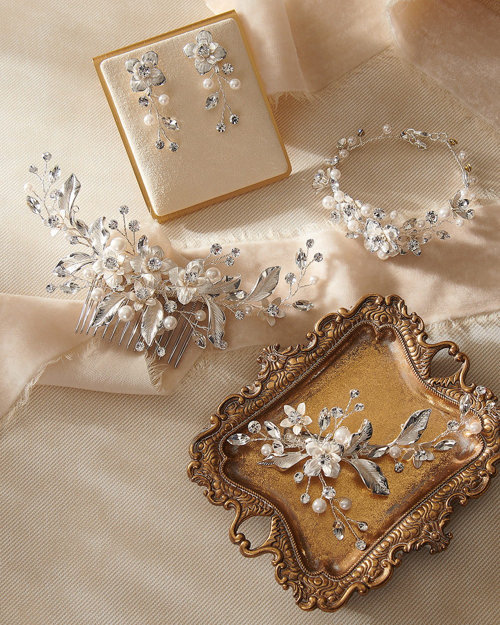 Elegant Petite Pearl & Floral Earrings for Women - Perfect for Weddings, Parties & Special Occasions