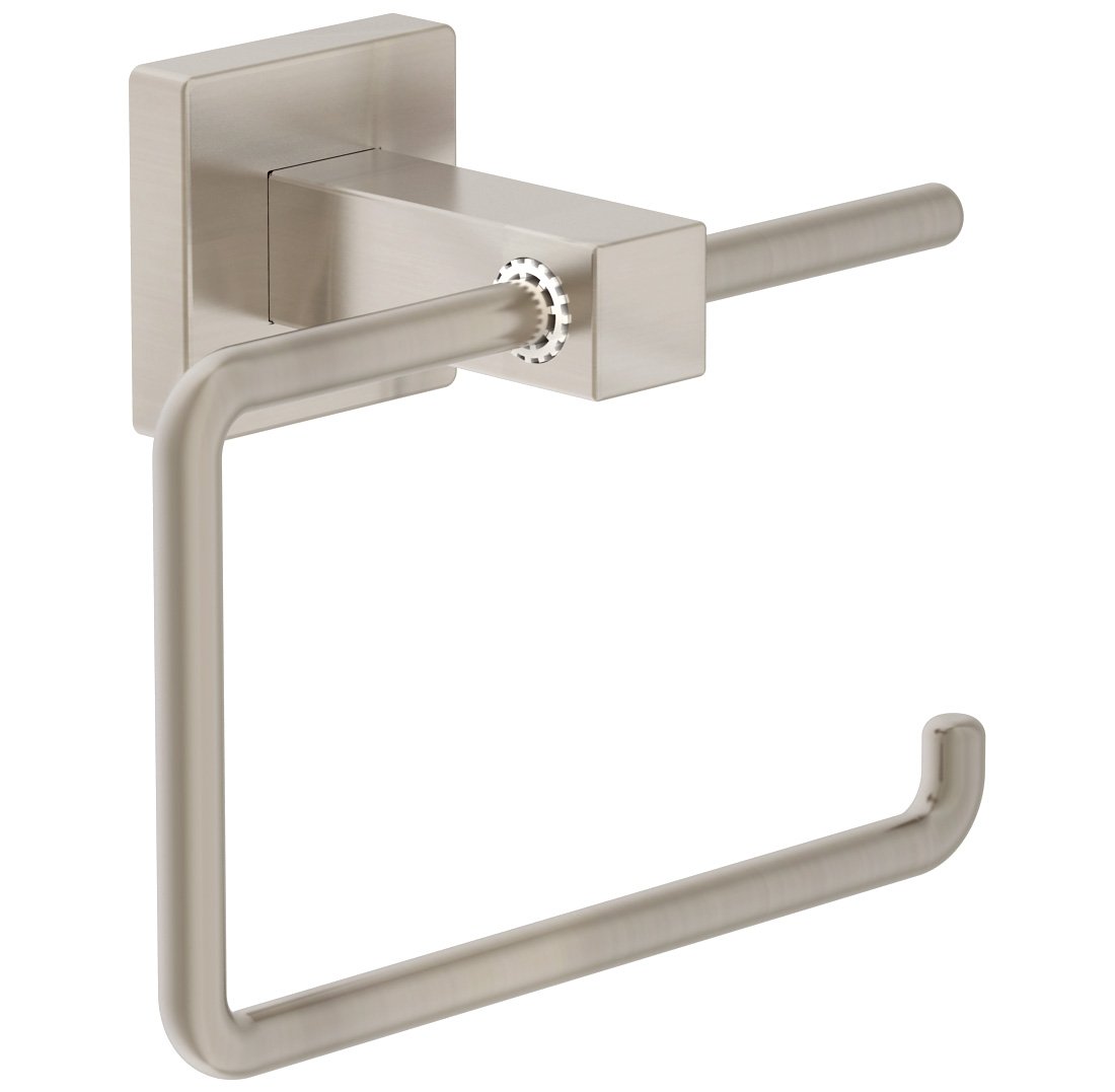Symmons 363TP-STN Duro Wall-Mounted Toilet Paper Holder in Satin Nickel - Durable Bathroom Tissue Dispenser for Home & Commercial Use