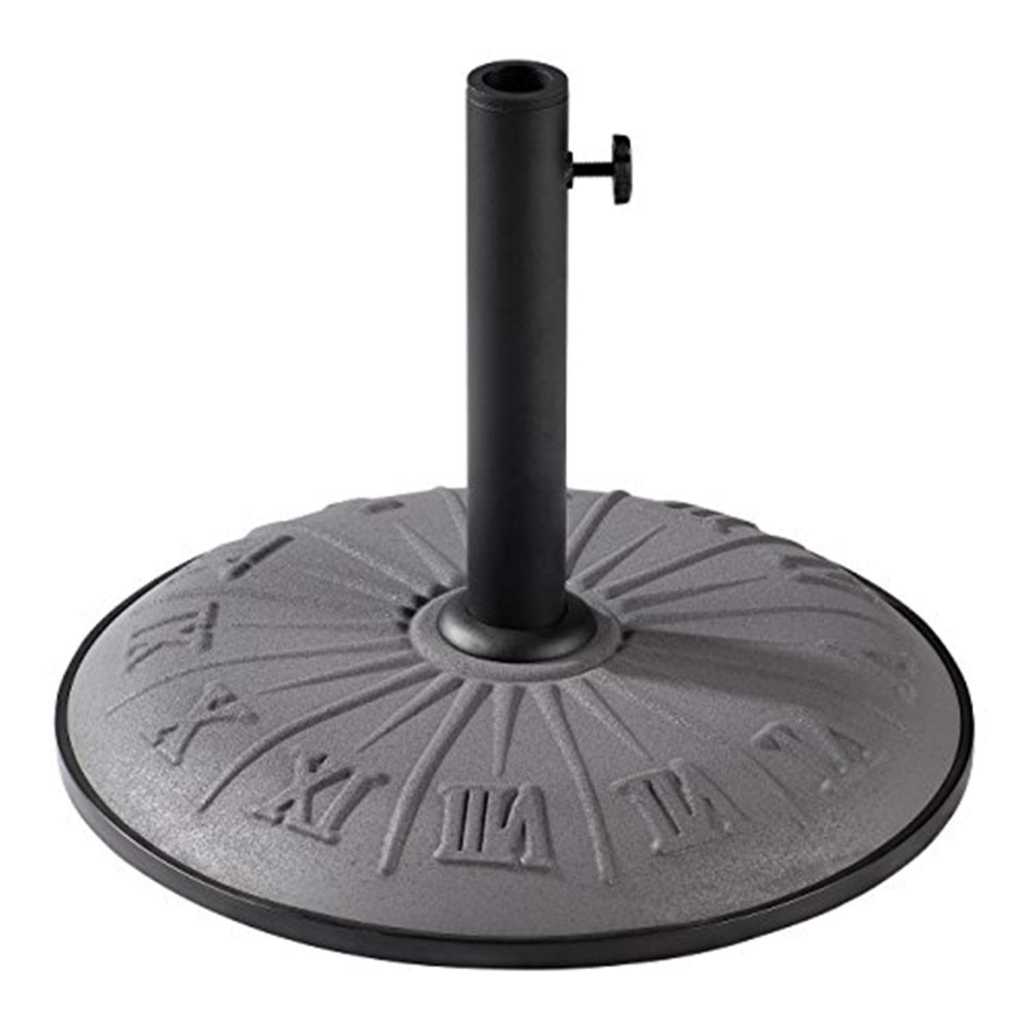 International Caravan Resin Roman Numeral Umbrella Stand - Waterproof Outdoor & Indoor Entryway Decor for Home, Garden, and Patio