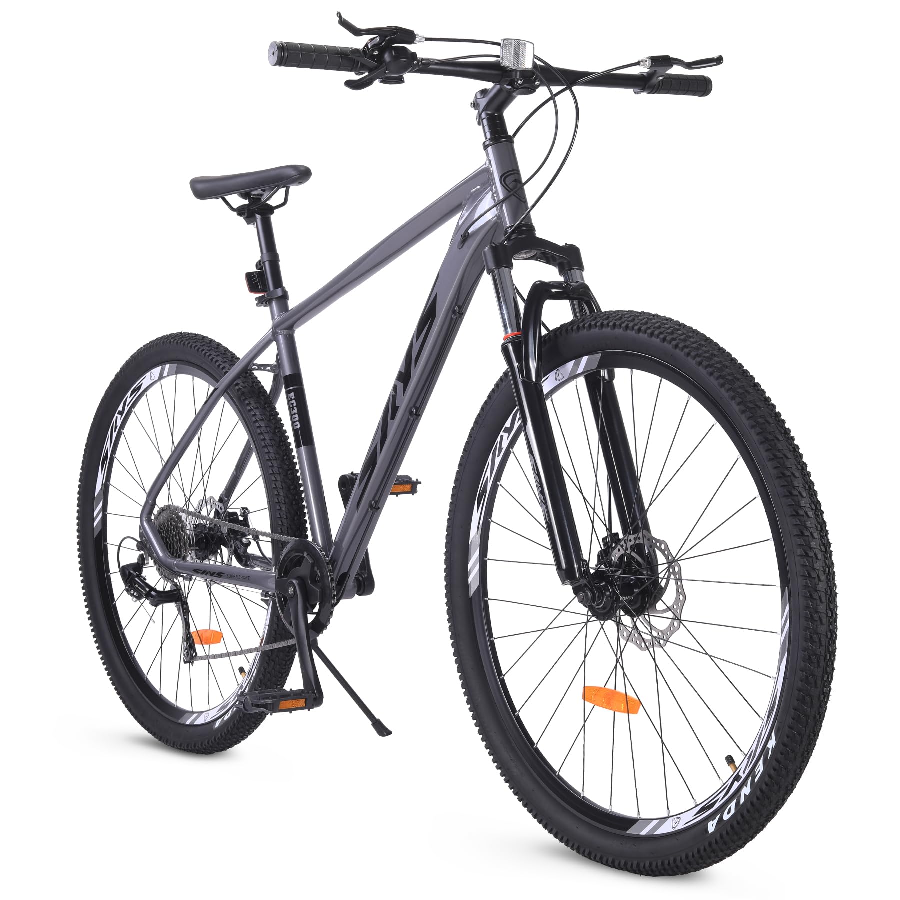 **29 Inch Mountain Bike - 19 Inch Aluminum Frame, 2.1 Inch Tires, 21-Speed Gears, Suspension Fork, Ergonomic Seat, Disc Brakes - Perfect for Trail Riding & Outdoor Adventures**