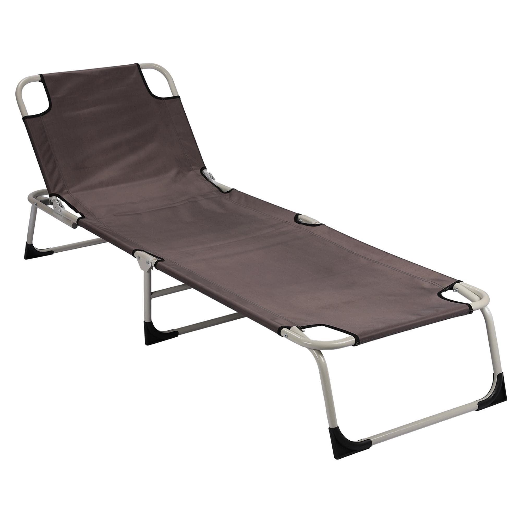 Foldable Bed with 400LB Capacity - Portable & Collapsible for Home, Office, Camping & Guest Room - Space Saving Brown Folding Bed (Great for Small Apartments, Travel & Emergency Sleeping Solutions)