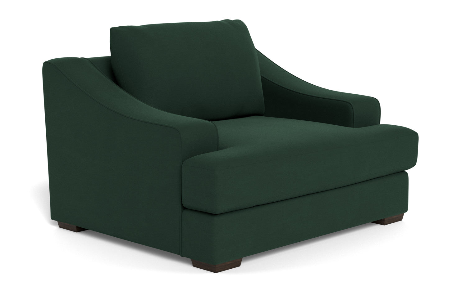Austonian 56 Arm Chair - Modern Accent Chair with Upholstered Seat & Wooden Legs for Living Room, Bedroom, or Office - Comfortable Lounge Chair for Relaxing & Reading