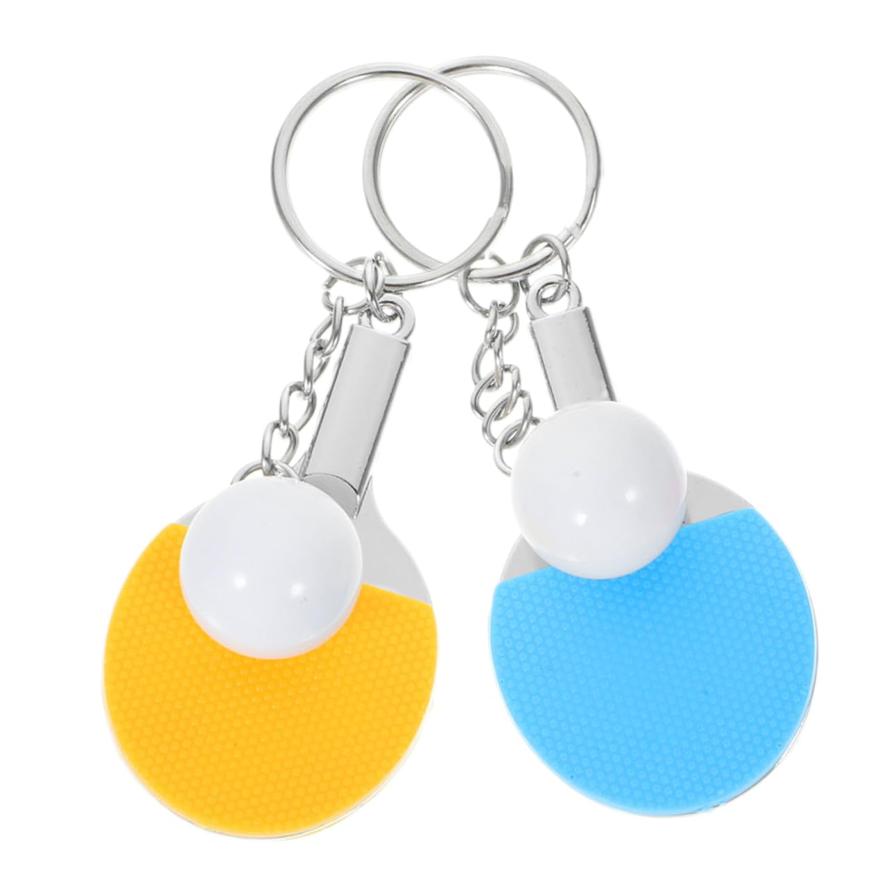 BIUDECO Lightweight Durable Sports Ball Keyring - Table Tennis Keychain for Car, Home, and Gym Keys - Perfect for Sports Enthusiasts and Gift Giving