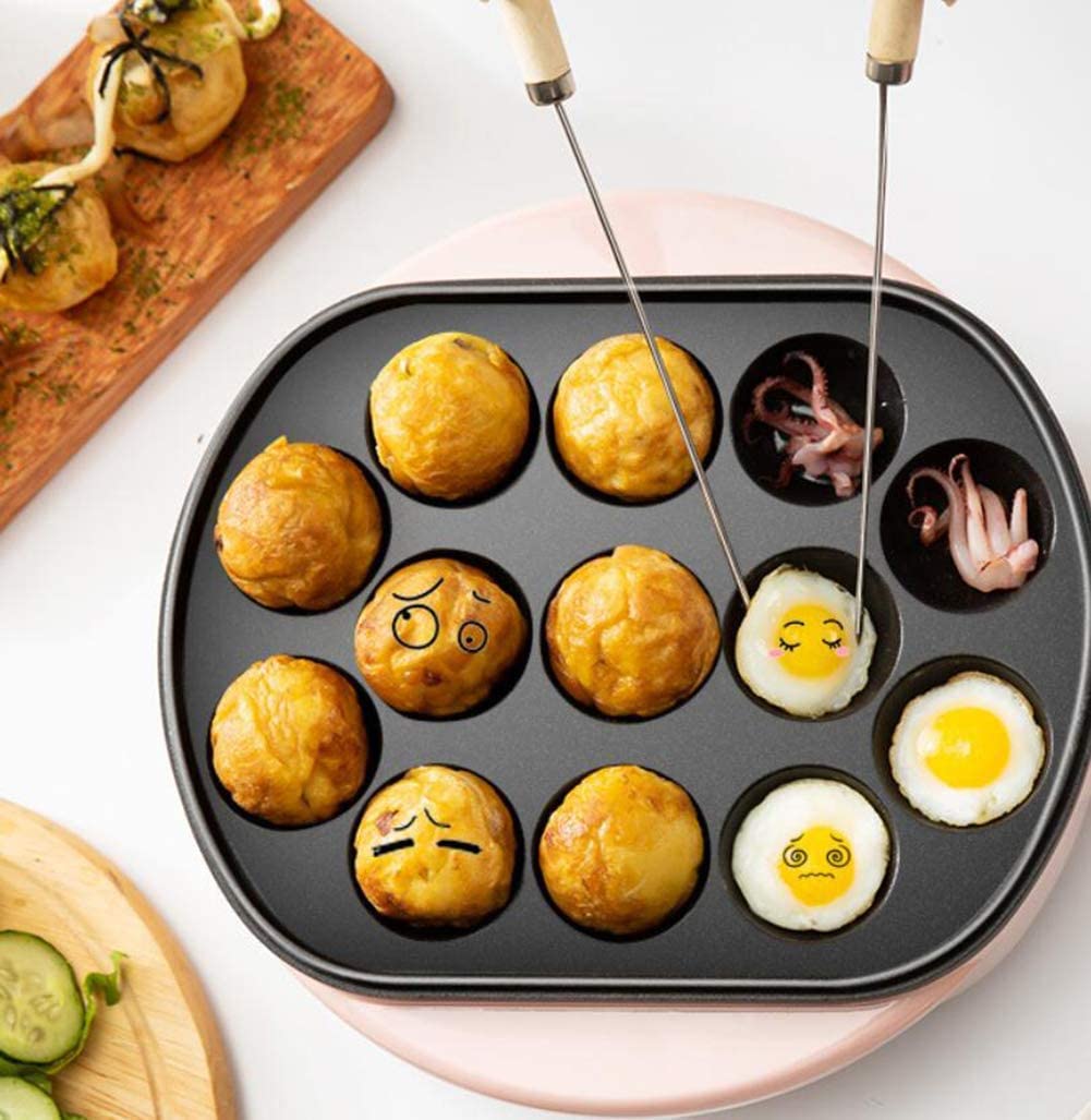 **13-Hole Japanese Takoyaki Maker Machine – Non-Stick Octopus Ball Pancake Cooker for Home & Party, Black | Perfect for Snacks, Street Food & Family Gatherings**