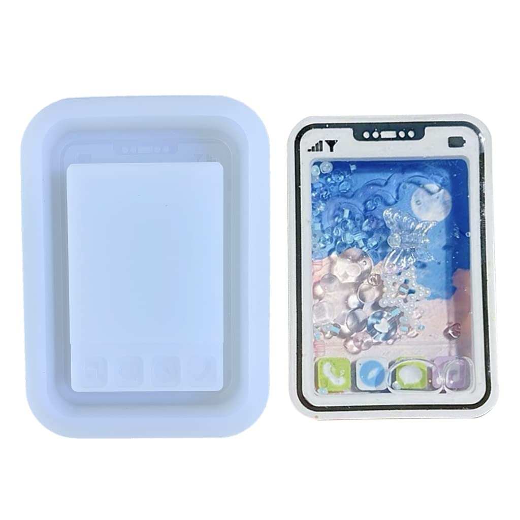 Epoxy Resin Shaker Mold for DIY Crafts - Silicone Quicksand Mold for Resin Casting, Jewelry Making, and Keychain Accessories - Perfect for DIY Gifts, Home Decor, and Creative Projects
