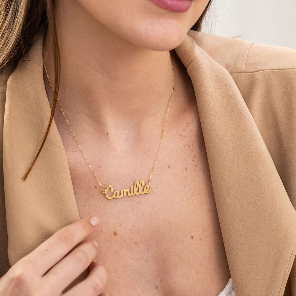 Personalized Cursive Name Necklace in Sterling Silver - Custom Engraved Jewelry for Women - Elegant Gift for Her - Perfect for Anniversaries, Birthdays & Special Occasions