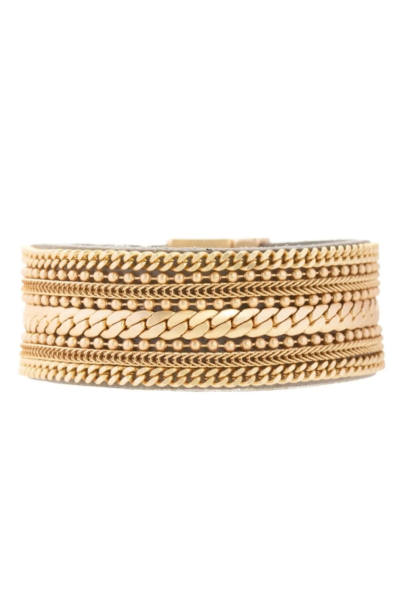Elegant Dainty Chains Leather Bracelet for Women - Minimalist Boho Chic Jewelry Gift for Everyday Wear & Special Occasions