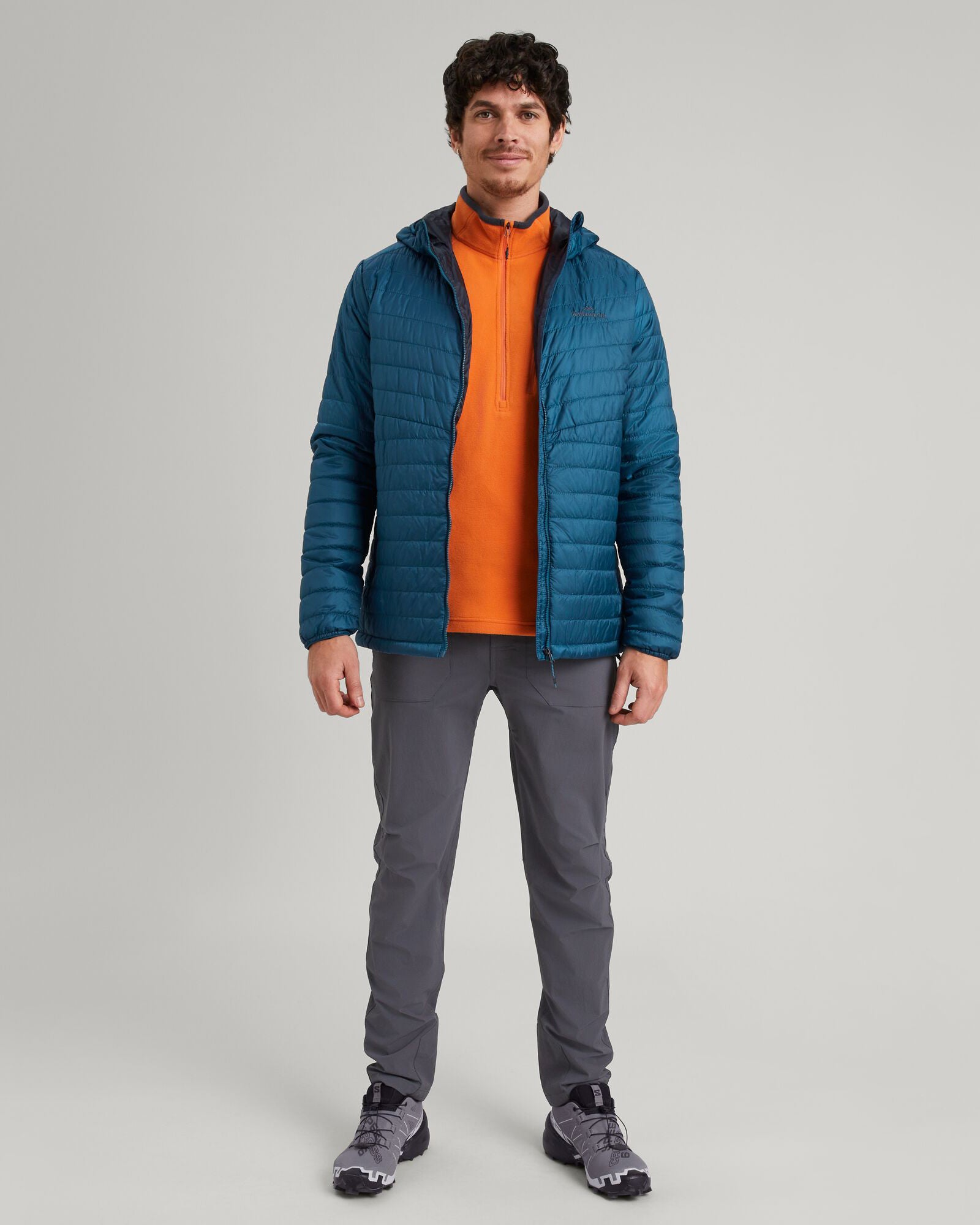 Heli R Men's novaLOFT Hooded Jacket - Lightweight Water-Resistant Winter Coat with Adjustable Hood - Perfect for Outdoor Activities, Hiking & Casual Wear
