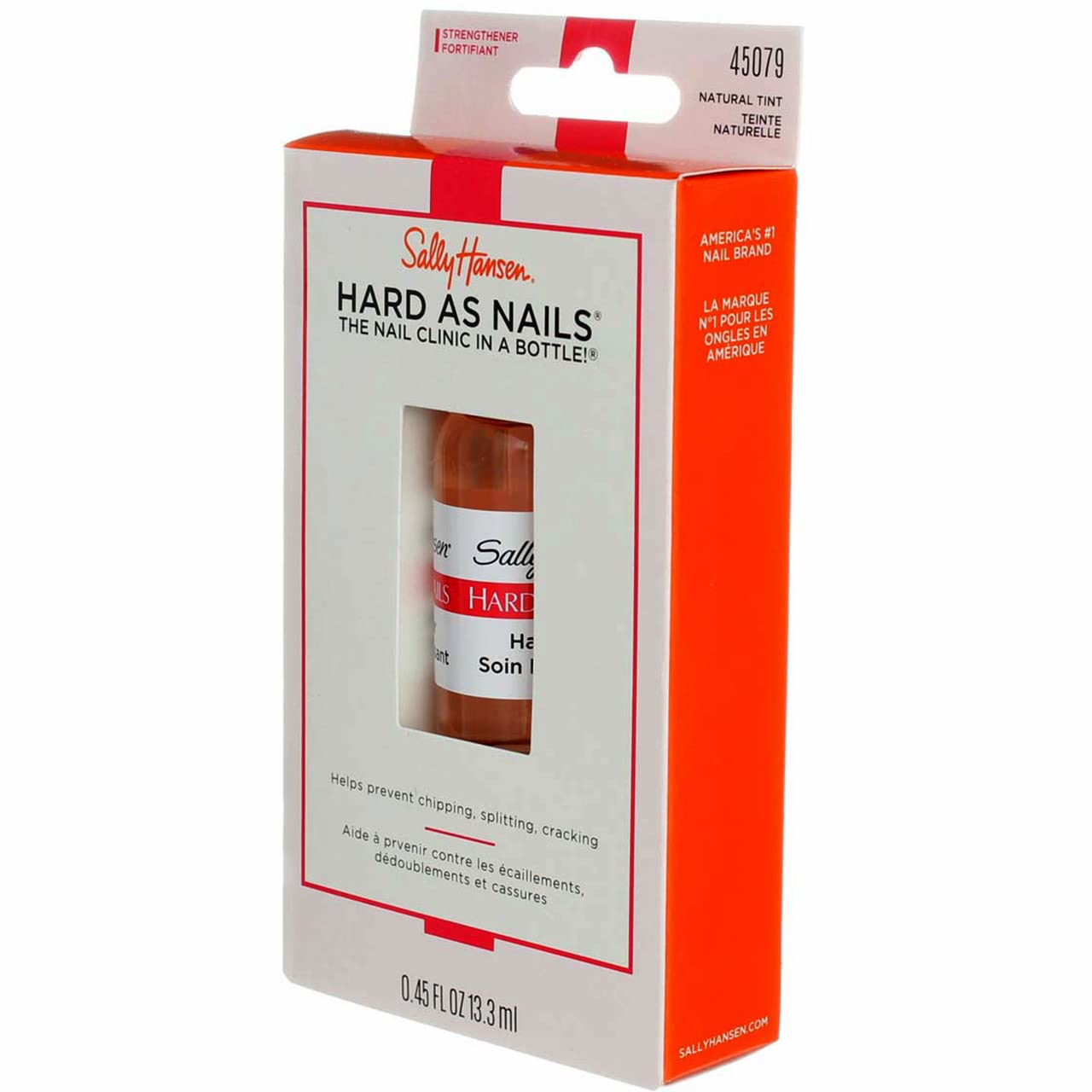 Sally Hansen Hard As Nails Natural Tint Nail Polish - 0.45 oz (3-Pack) - Strengthening & Nourishing Formula for Healthy, Shiny Nails - Perfect for Daily Use, Manicures & At-Home Nail Care