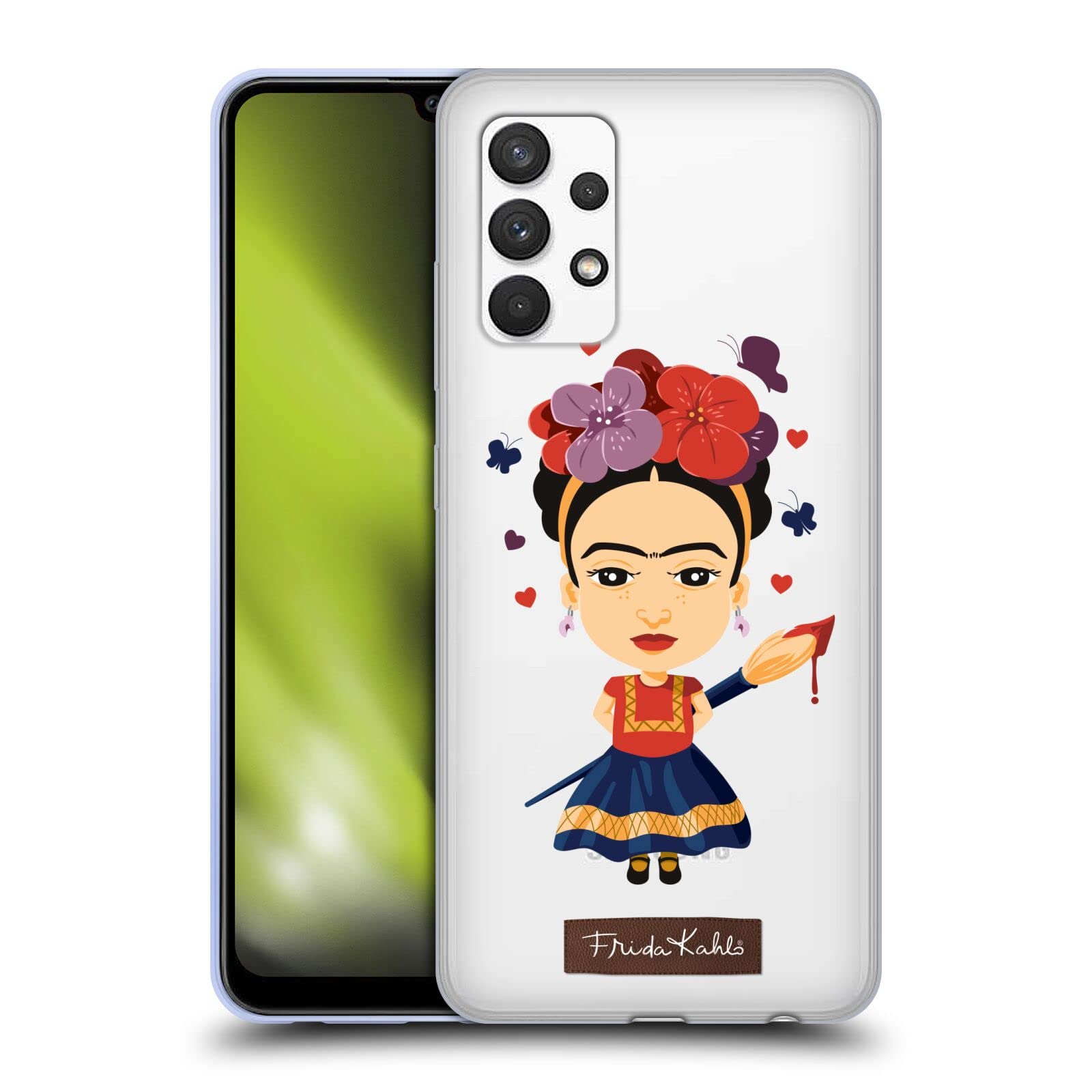 Officially Licensed Frida Kahlo Solo Doll Soft Gel Phone Case for Samsung Galaxy A32 5G (2021) - Cute Artistic Protective Cover - Perfect for Everyday Use, School & Travel