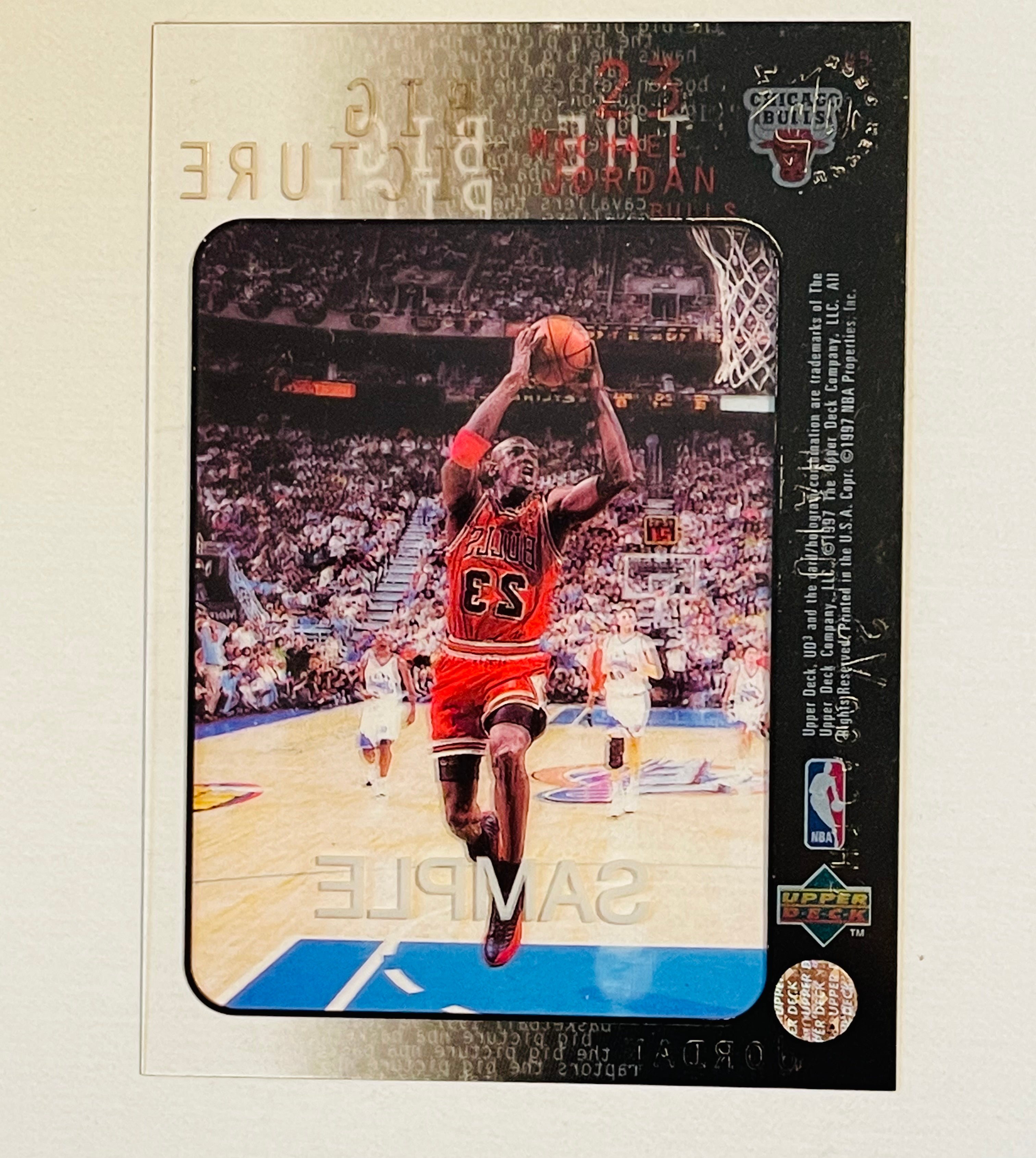 1997 Michael Jordan Upper Deck UD3 Rare Film Clear Sample Basketball Card - Perfect for Collectors, Sports Memorabilia Enthusiasts & Investment