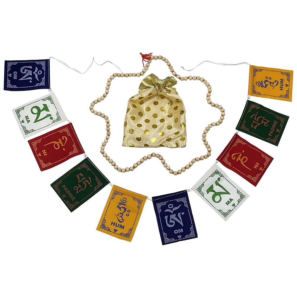 Authentic Tibetan Chakra Singing Bowls Set with Cushion, Mallet, Tulsi Mala Beads & Prayer Flag - Large Size for Meditation, Yoga & Mindfulness Practice | Perfect for Sound Healing, Spiritual Rituals & Home Decor
