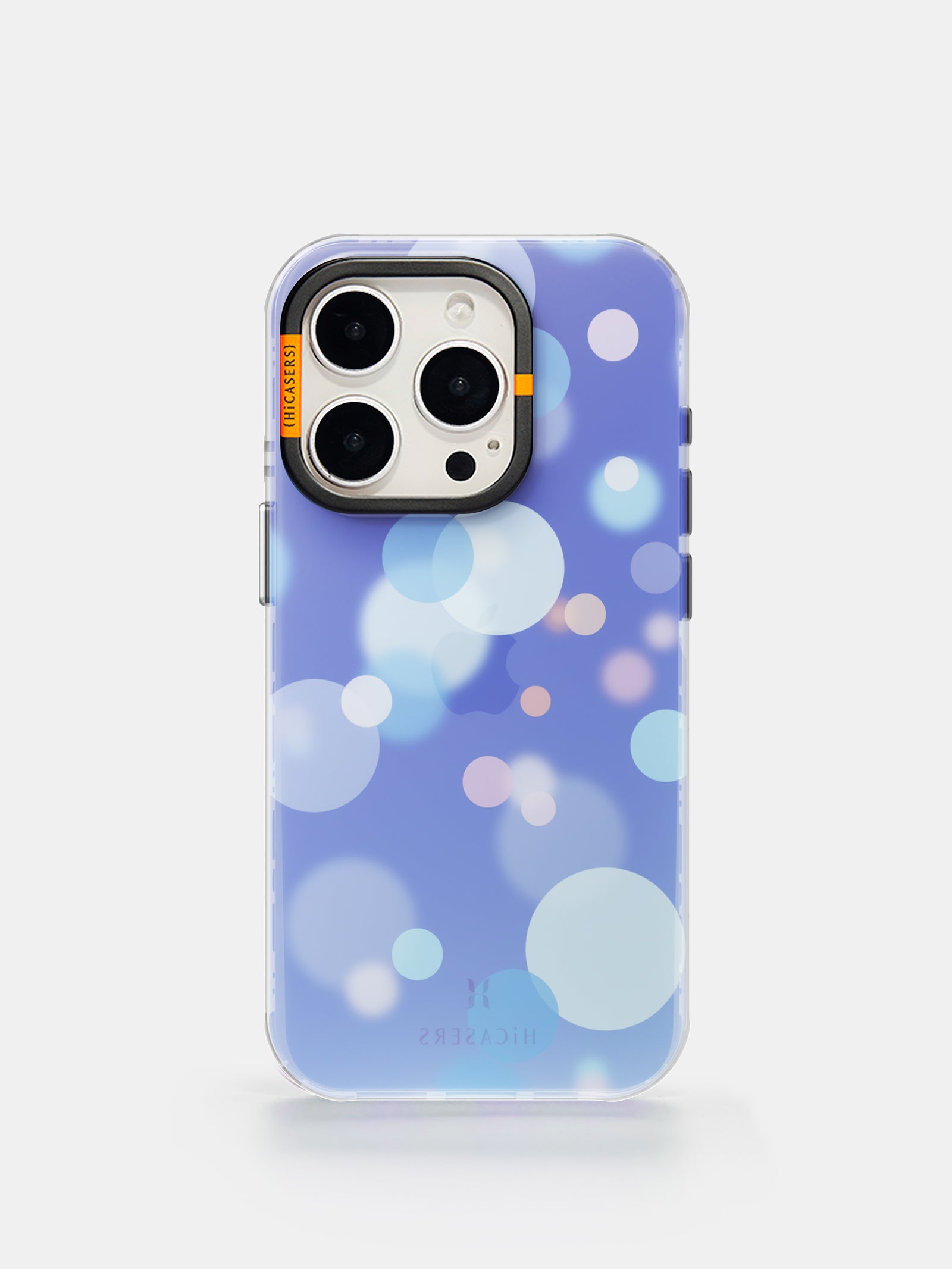 Bokeh Effect Iridescent Phone Case - Blue | Shatterproof Protective Cover for iPhone & Samsung | Perfect for Photography Enthusiasts & Everyday Use