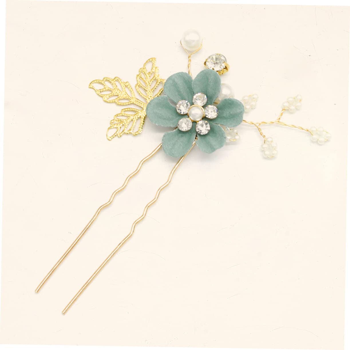 ABOOFAN 10 Pcs Rhinestone Bridal Hairpins - Rose Gold U-Shaped Wedding Hair Barrettes for Women - Perfect for Bridal Parties, Prom, and Formal Events