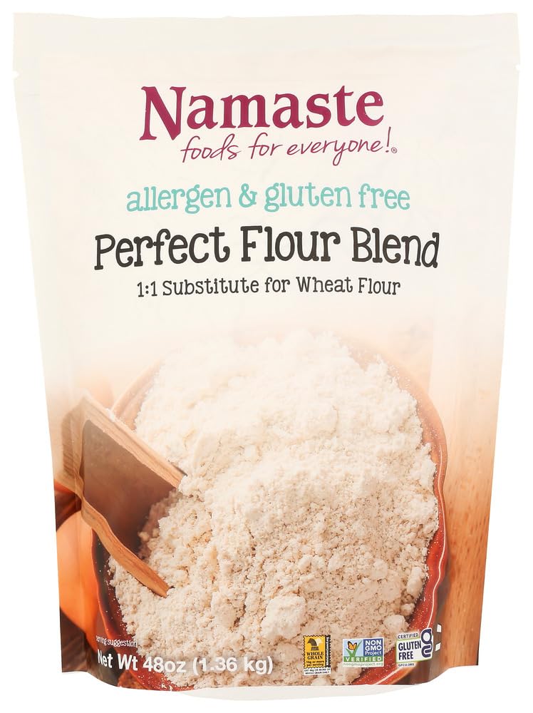 Namaste Perfect Flour Blend (6x48 OZ) - Gluten Free All Purpose Baking Flour for Cookies, Cakes & Bread - Ideal for Home Bakers & Professional Chefs
