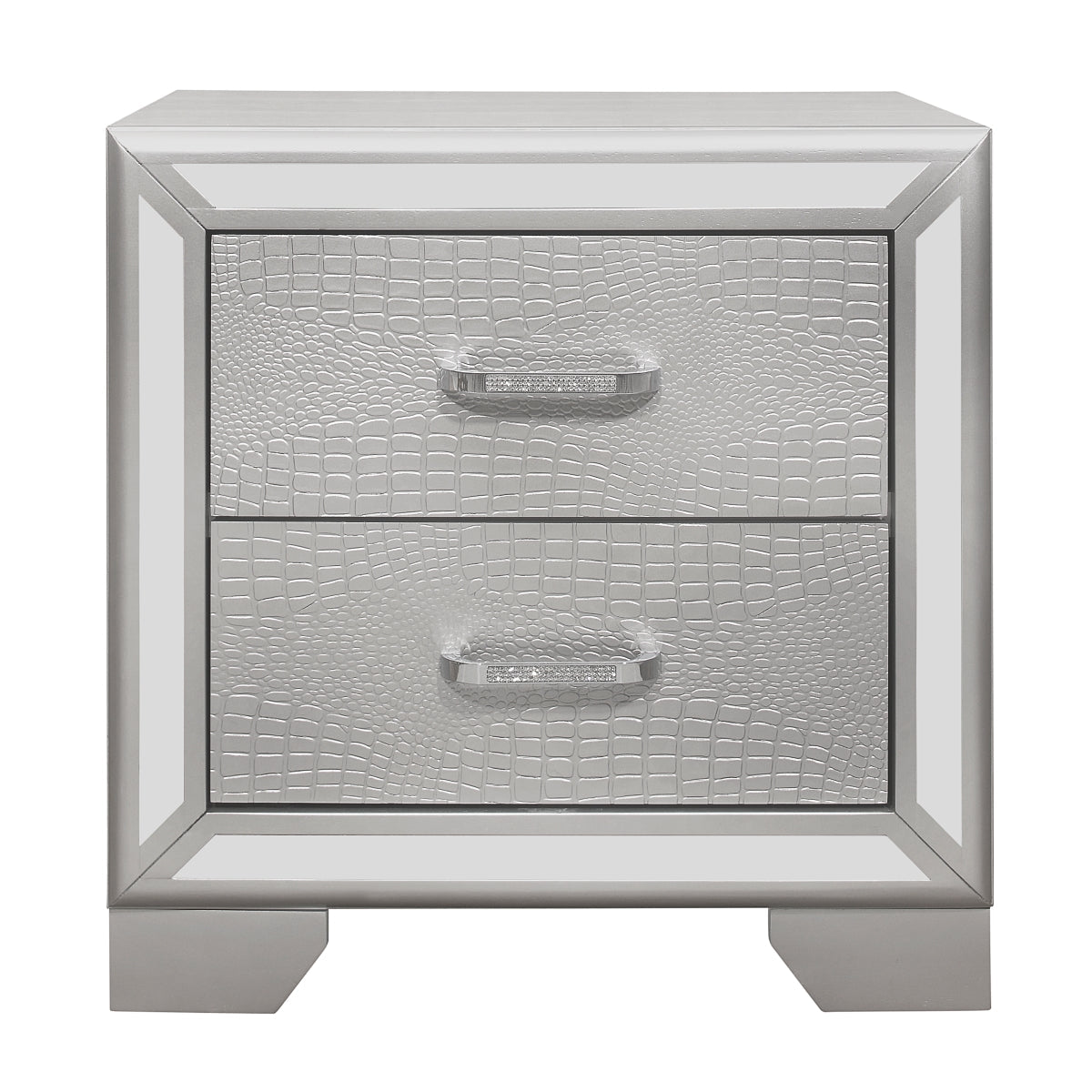 Modern Aveline Night Stand with USB Ports - Bedside Table with Storage Drawer for Bedroom, Living Room, or Office - Perfect for Charging Devices & Organizing Essentials