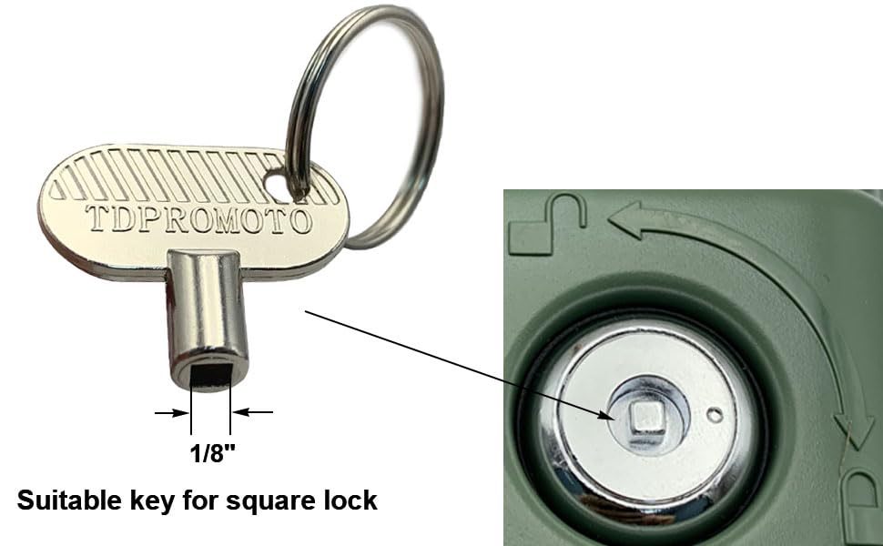 Orbit & Hydro-Rain Sprinkler Controller Key - 2 Pack Heavy Duty Metal Timer Lock Keys for Irrigation Systems (Perfect for Garden, Lawn & Landscape Watering)