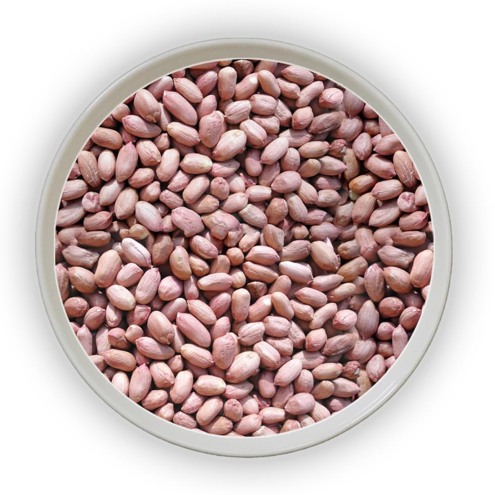 Premium Roasted Pink Peanuts 500g (1.1 lb) - All Natural, Unsalted, Gluten-Free Snack for Parties, Hiking & Healthy Eating