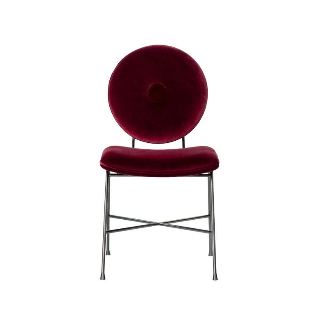 Luxury Soft Velvet Dining Chair - Elegant Red Upholstered Seat for Wedding, Party, Flower Shop, Cafe & Dessert Parlor - Perfect for Home Dining & Commercial Use