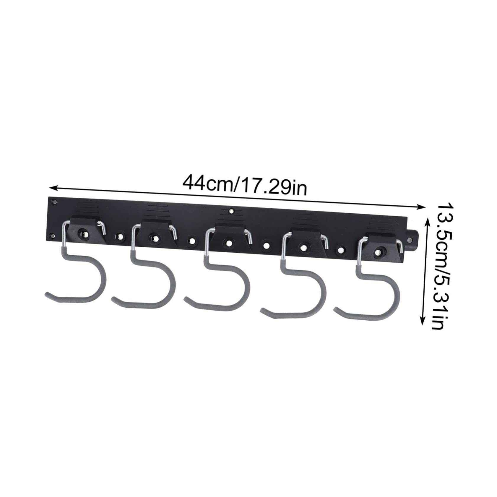 SOESFOUFU 5-Pack Garden Tool Hanger Set - Durable Metal & Plastic Wall Mount Organizer for Brooms, Mops & Yard Tools (Random Colors) - Perfect for Garage, Shed & Home Storage Organization
